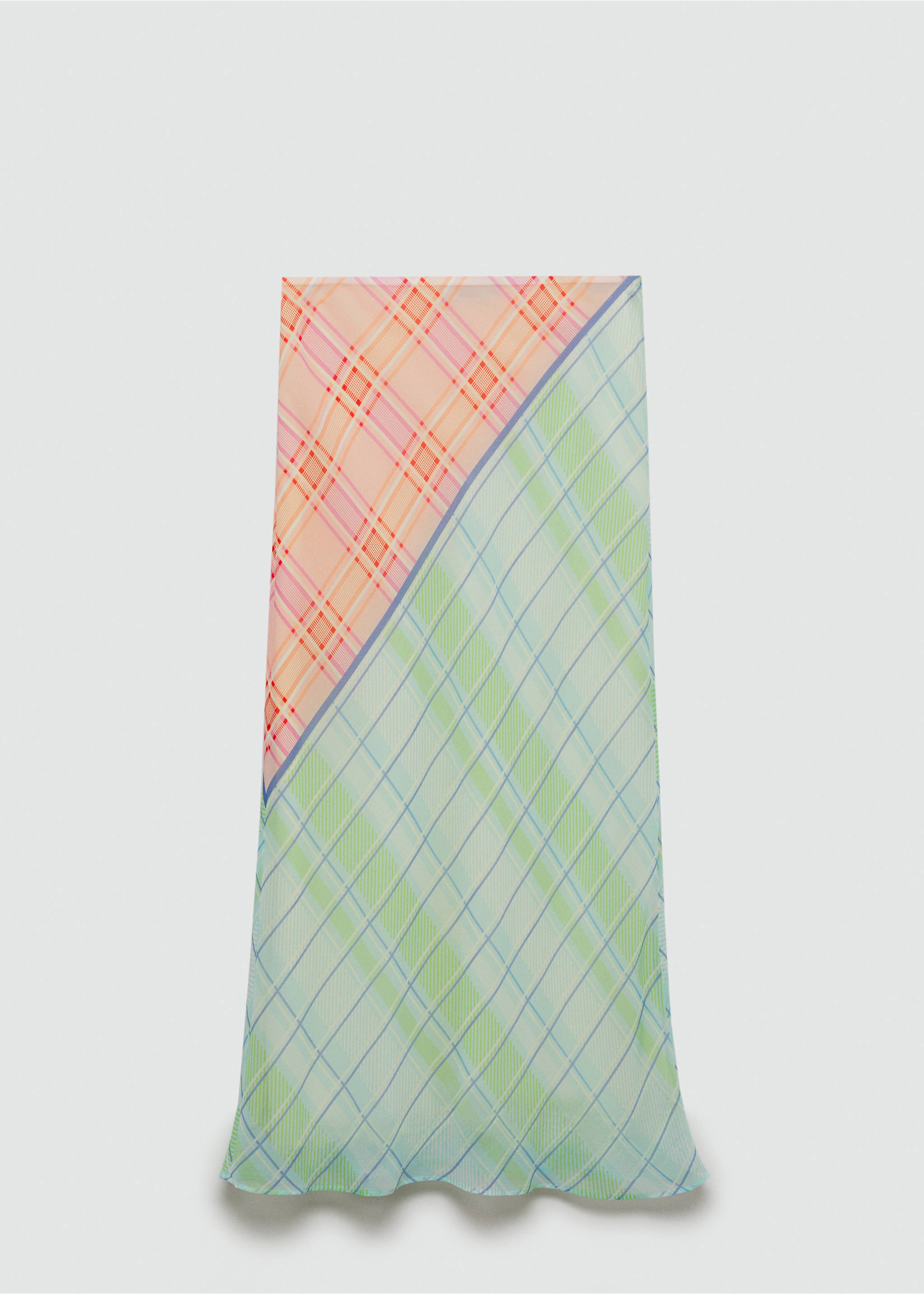 Jupe longue imprimée - Article sans modèle, Bleu. Ref: 77030384-00.