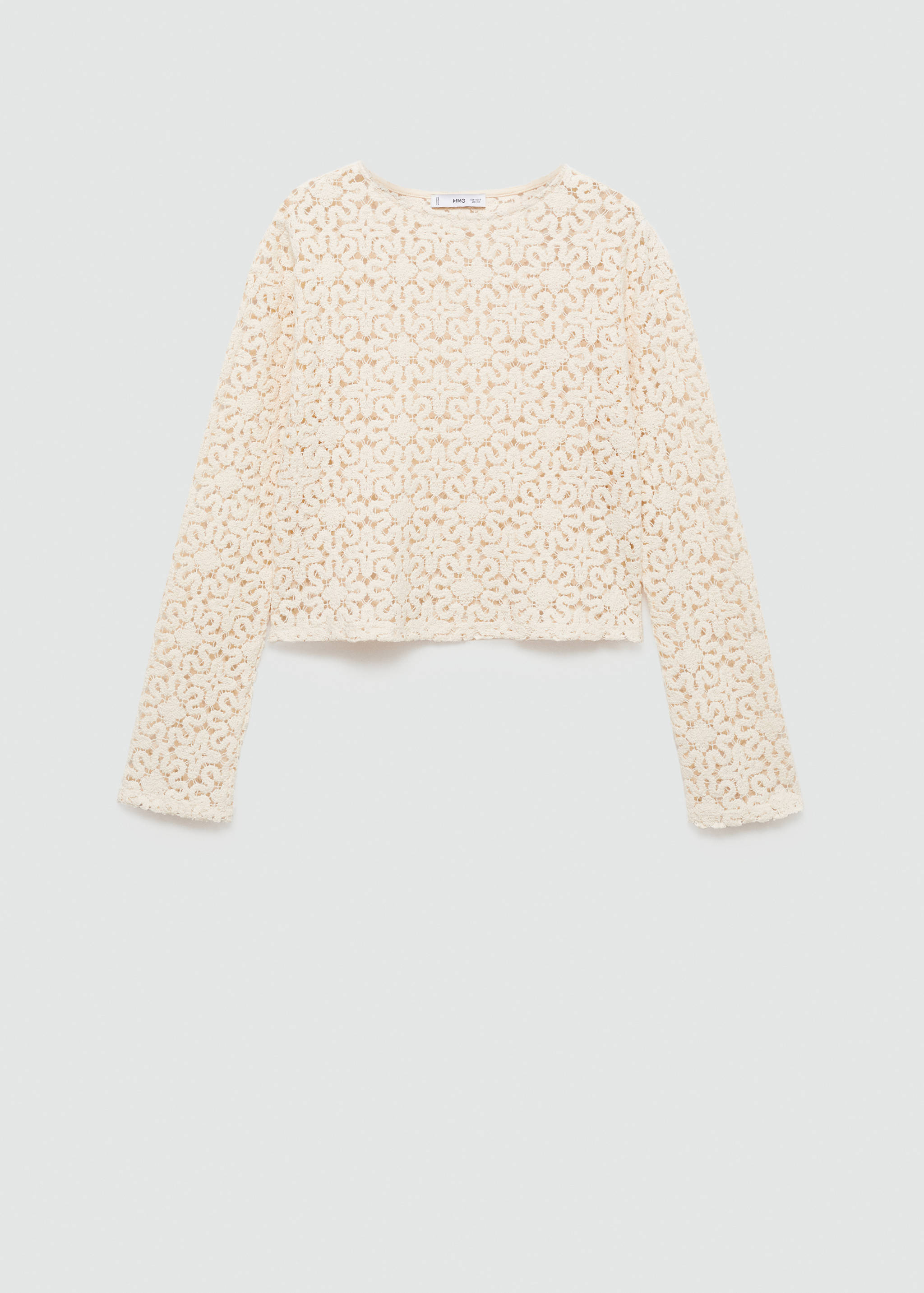 Crochet sweater with flowers - Article without model