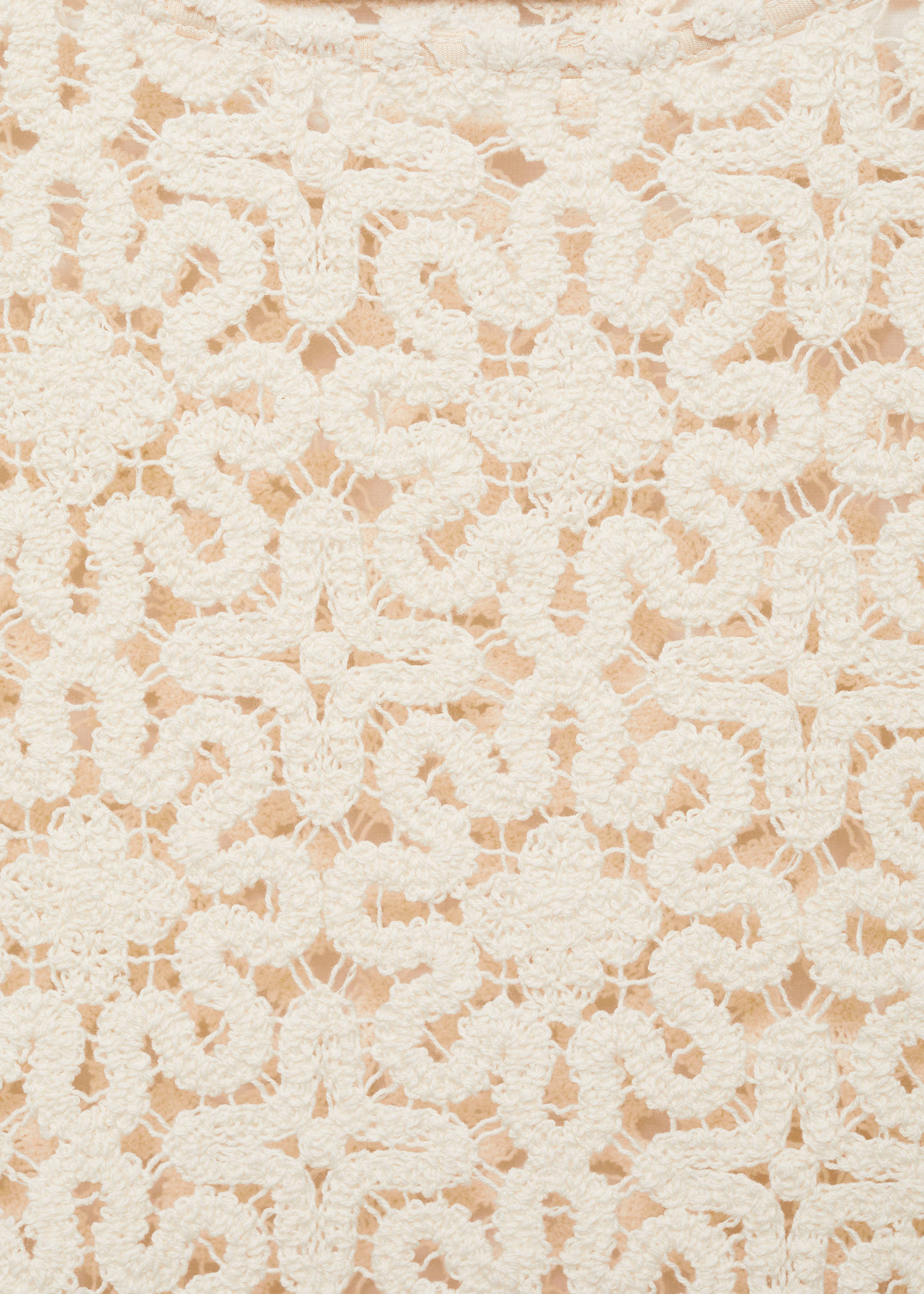 Crochet sweater with flowers - Details of the article 8