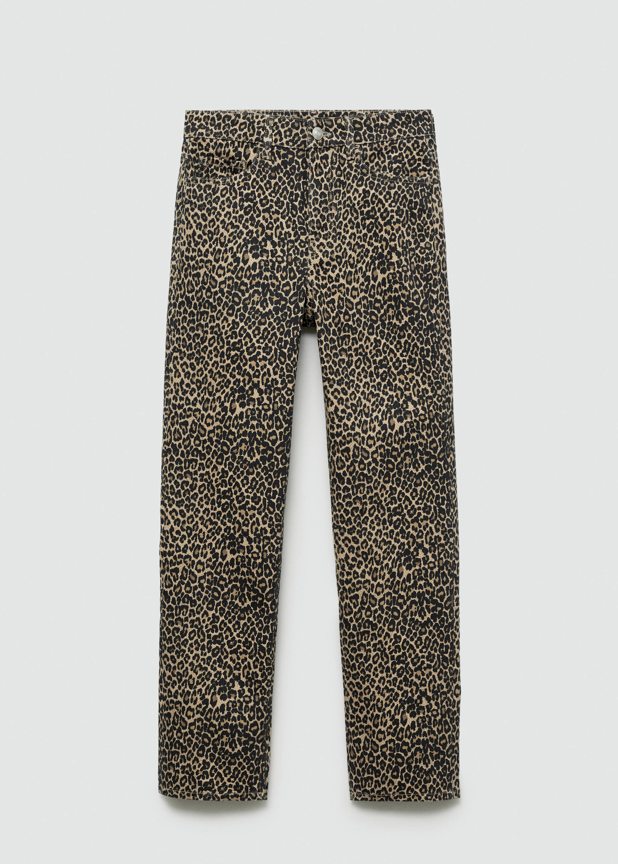 Jeans rectos leopardo - Artículo sin modelo
