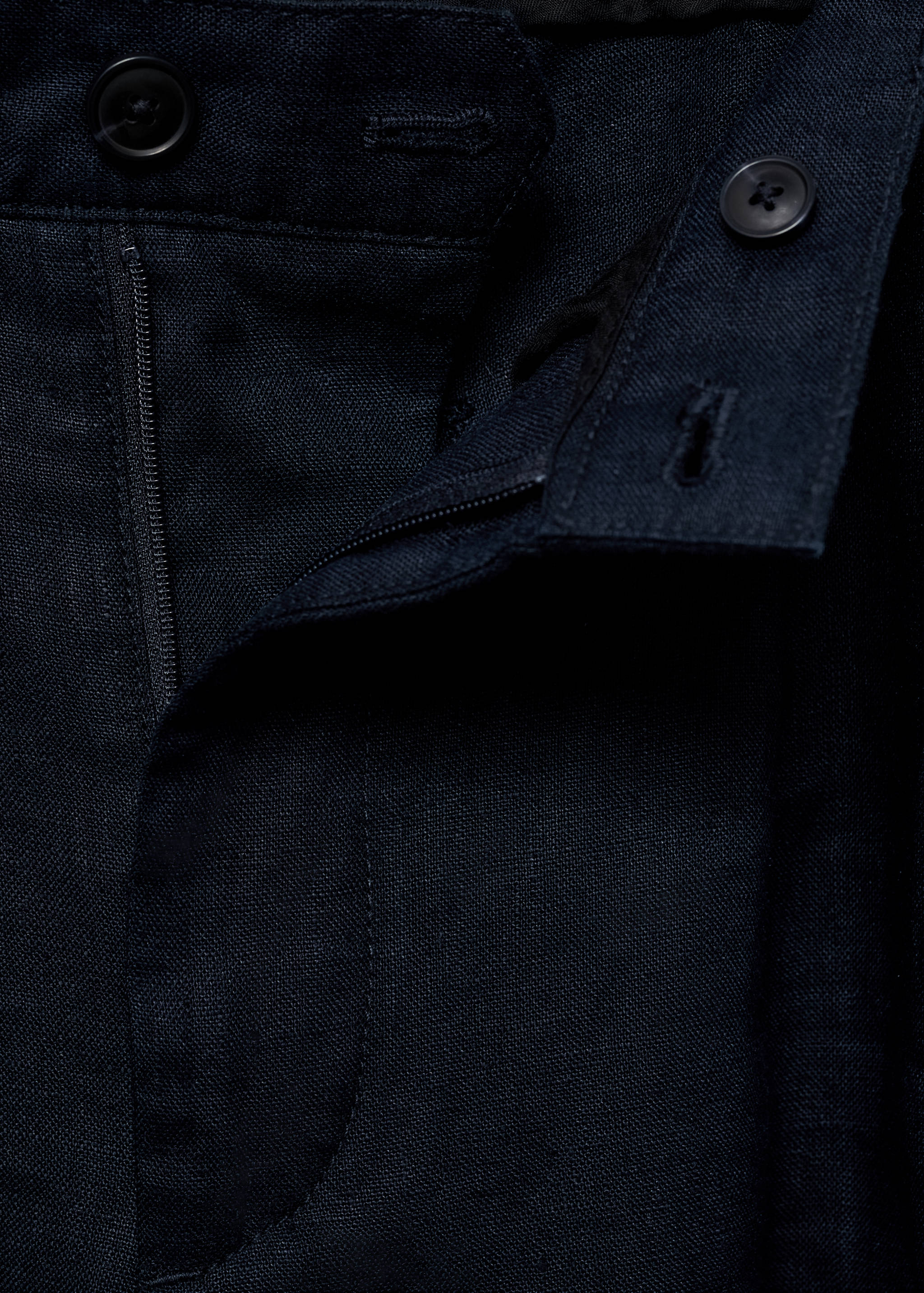 Relaxed-fit 100% linen pants - Details of the article 0