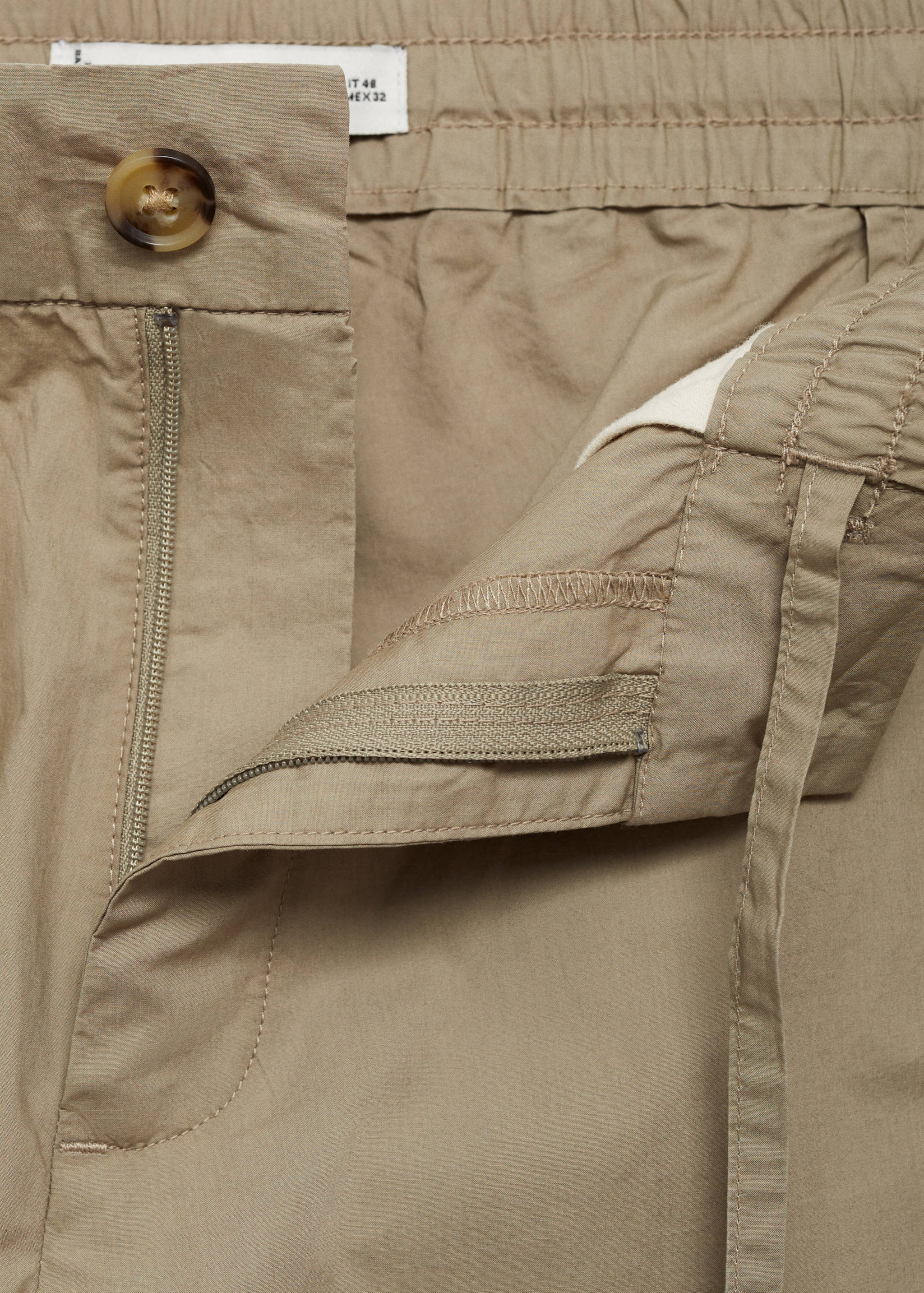 Drawstring cotton trousers - Details of the article 8