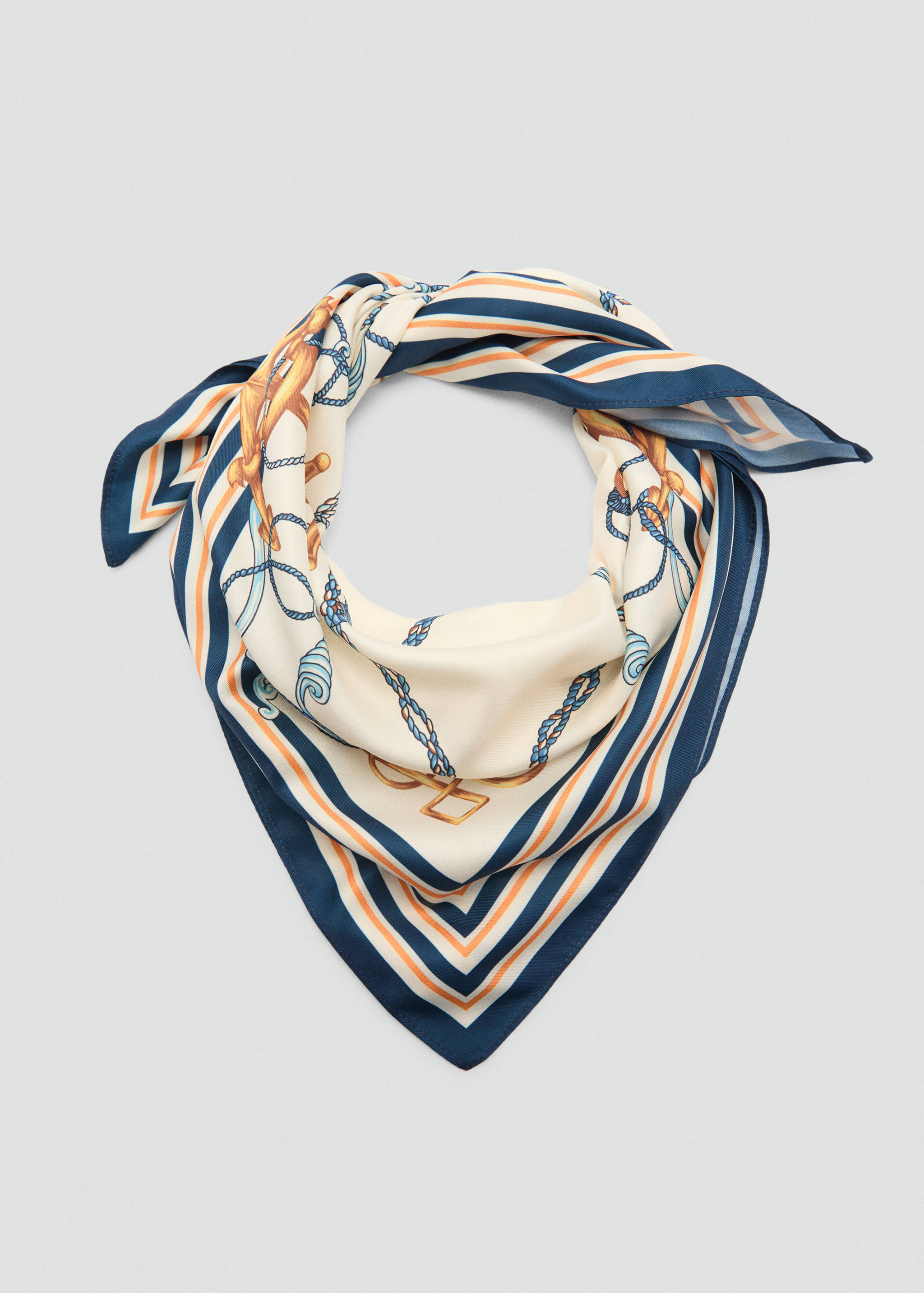Multicolour print scarf - Details of the article 1