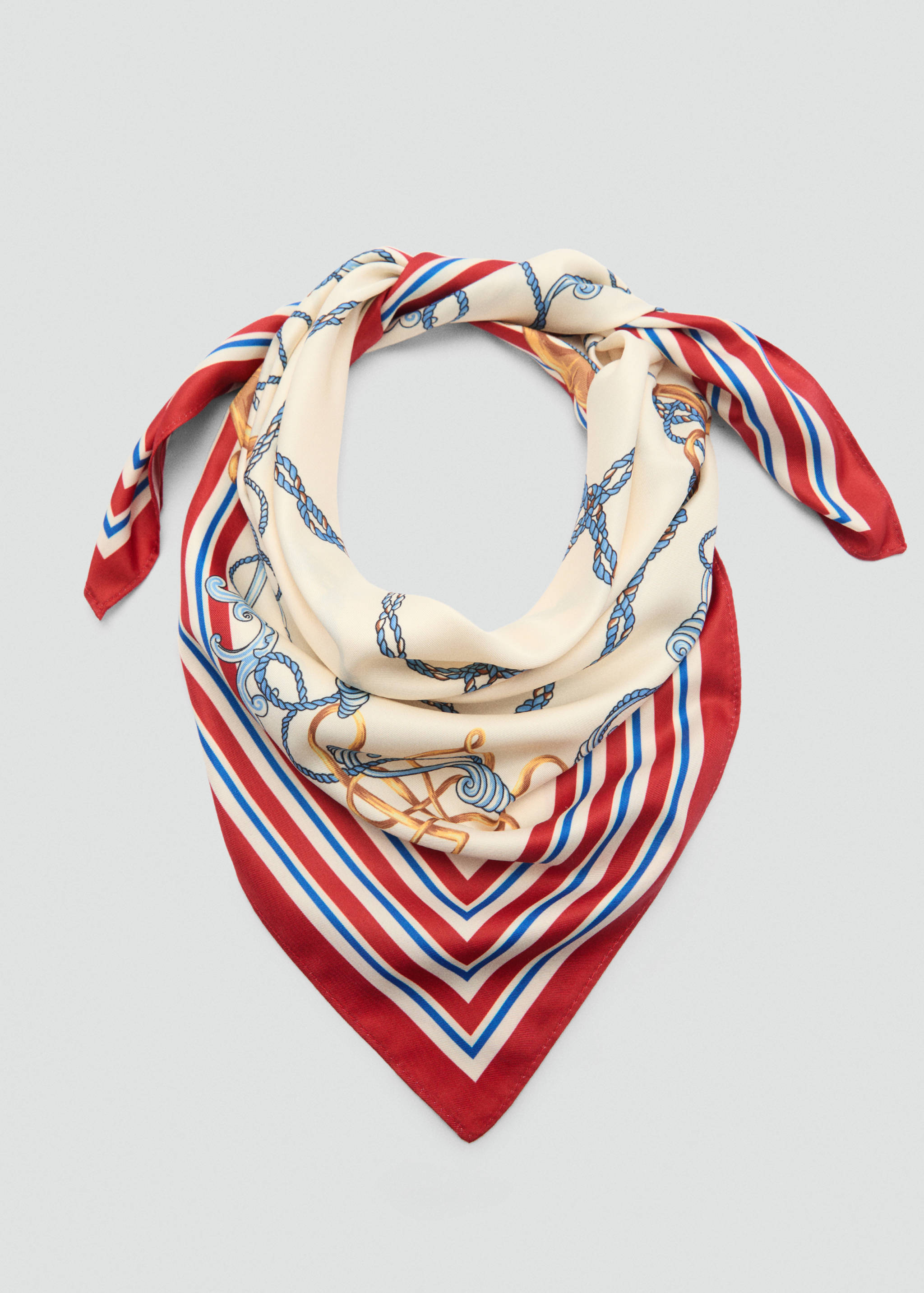 Multicolour print scarf - Details of the article 1