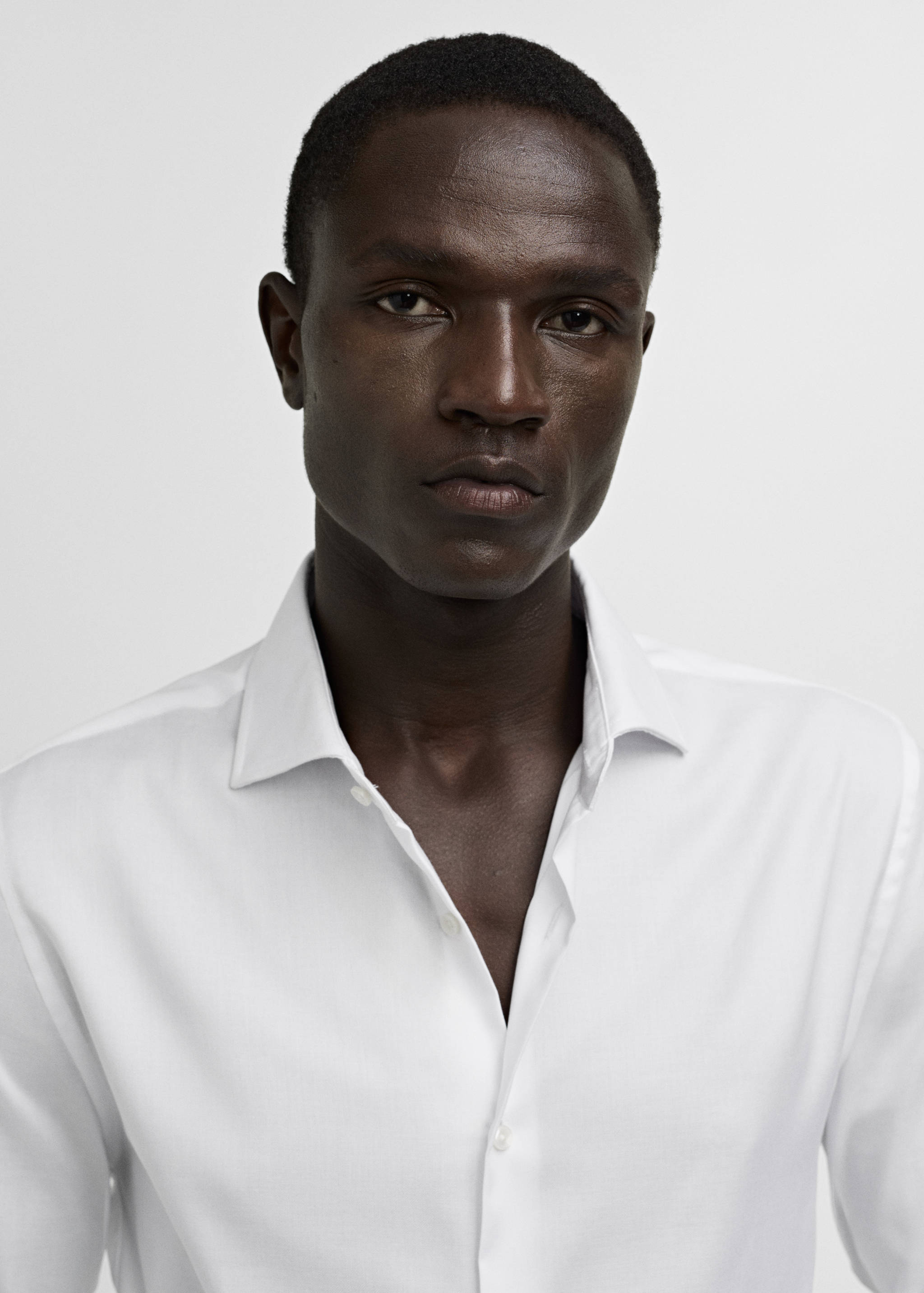 Chemise costume slim-fit coton structurée - Détail de l'article 1