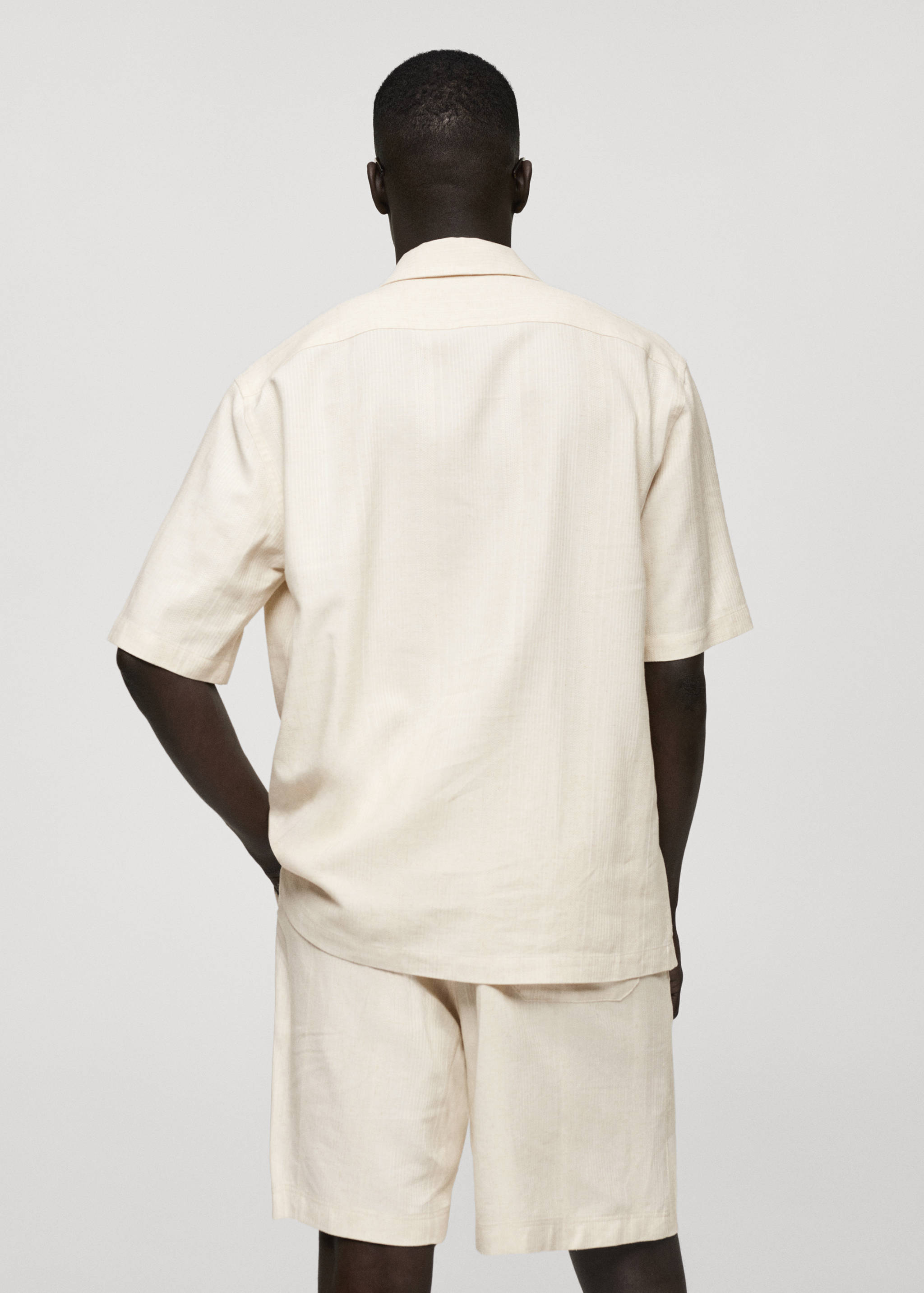 Relaxed-fit linen-blend shirt - Reverse of the article