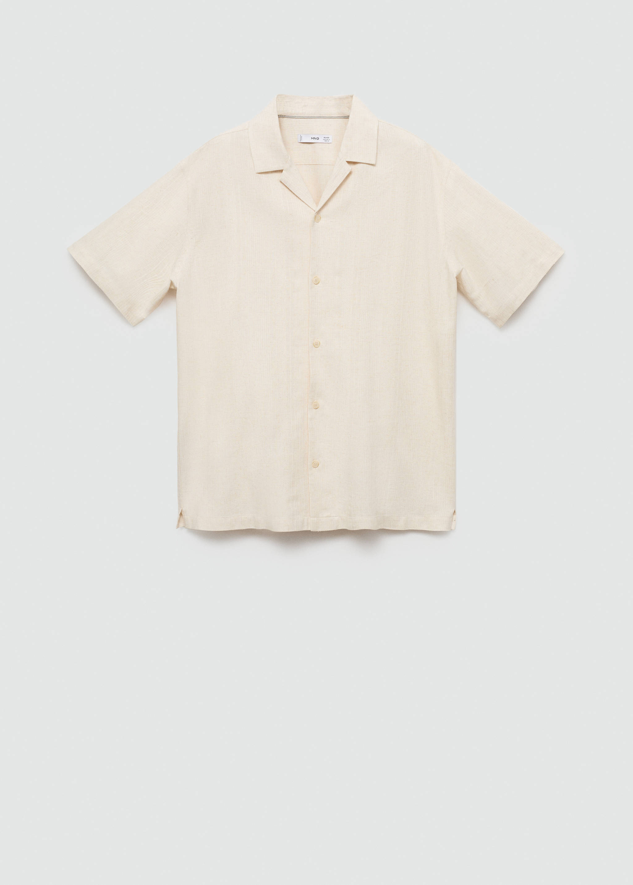 Relaxed-fit linen-blend shirt - Article without model