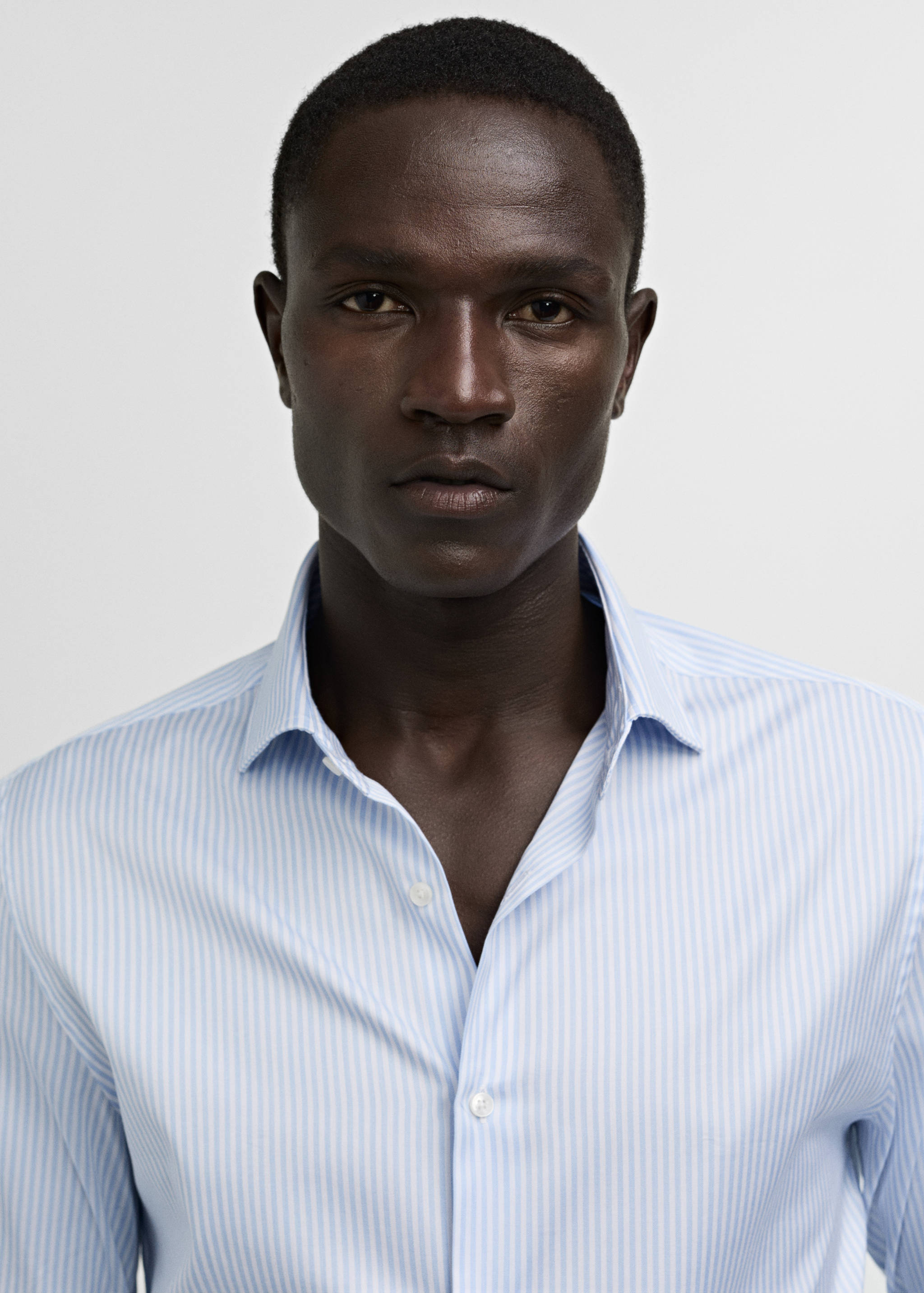 Chemise costume regular-fit coton rayures - Détail de l'article 1
