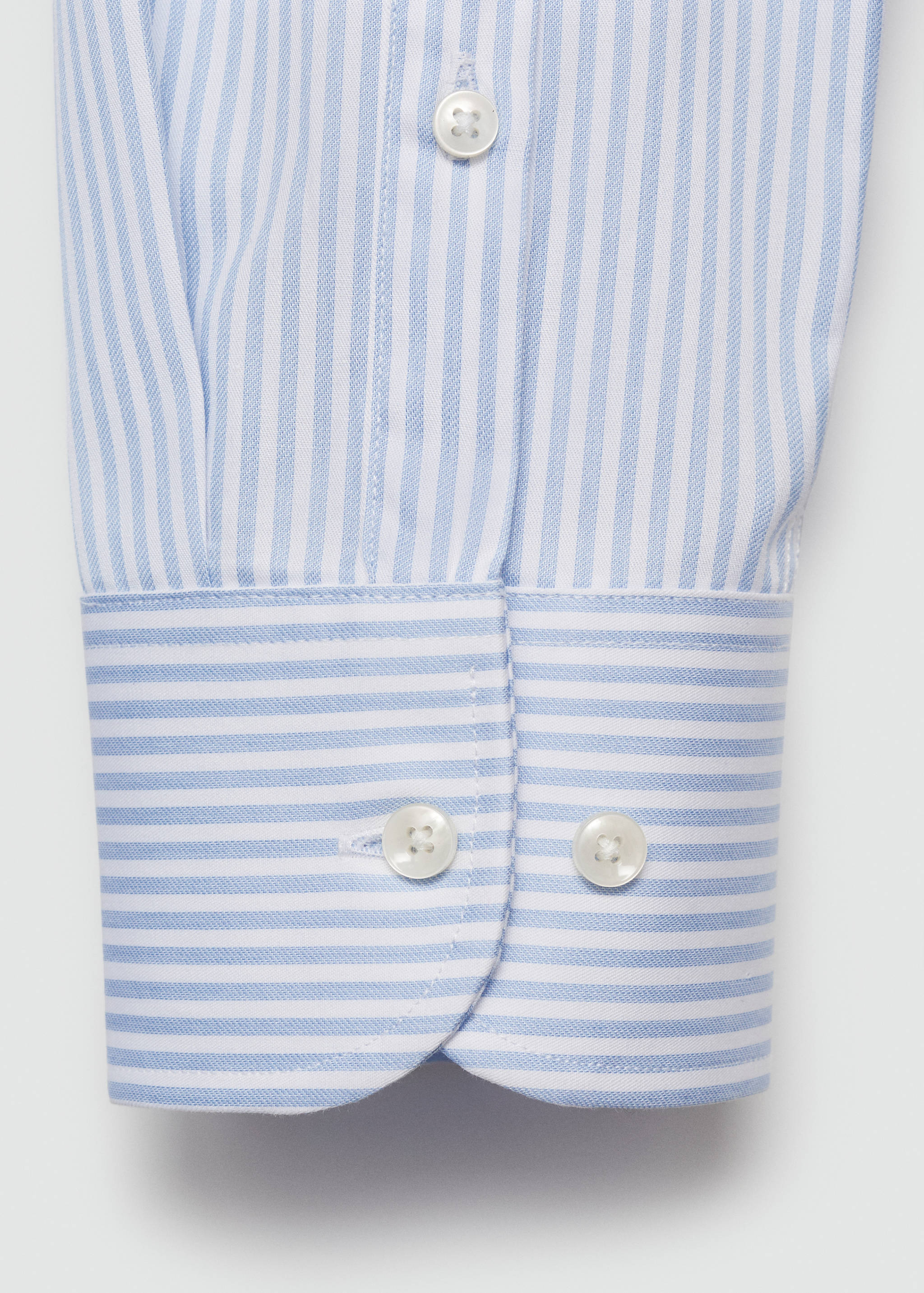 Chemise costume regular-fit coton rayures - Détail de l'article 0