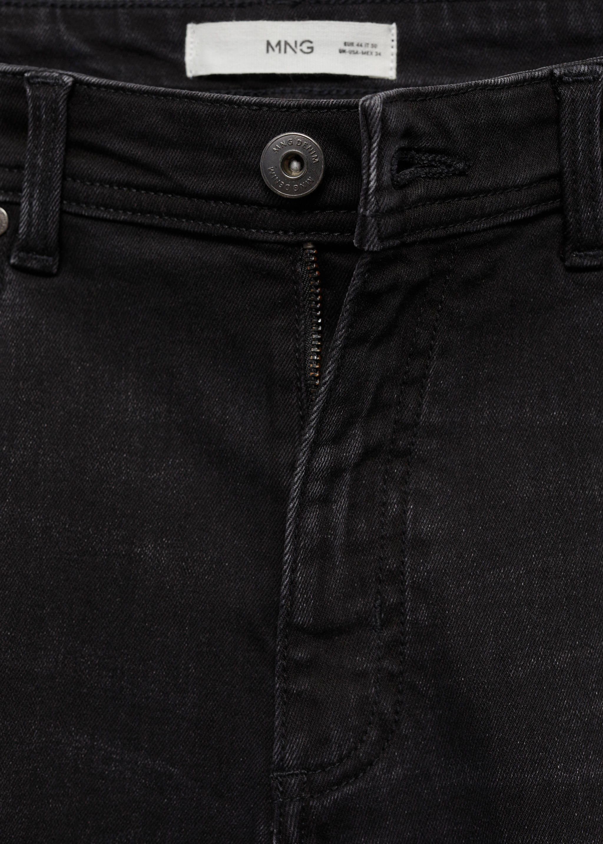 Slim-fit denim bermuda shorts - Details of the article 8
