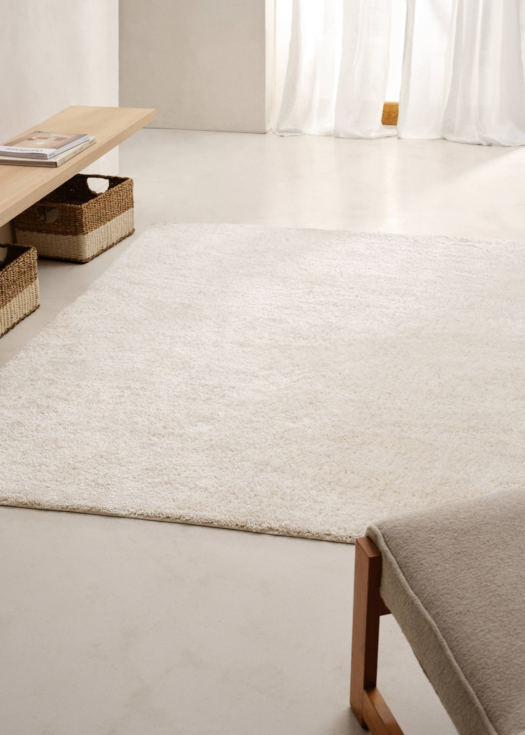Tapis rectangulaire à poils longs - Plan général