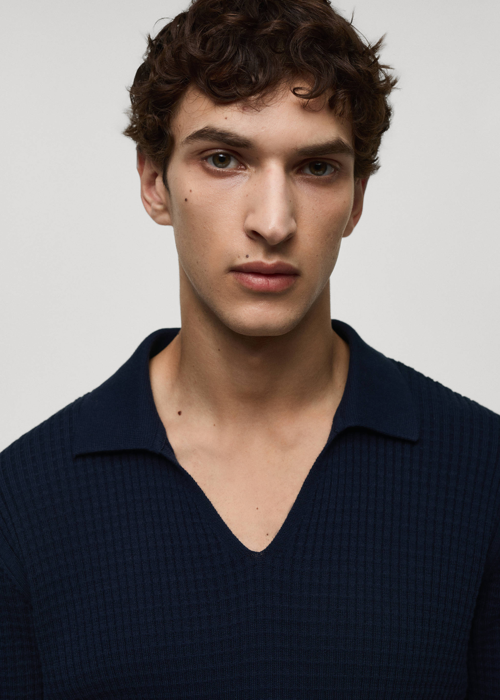 Rippstrick-Poloshirt - Detail des Artikels 1