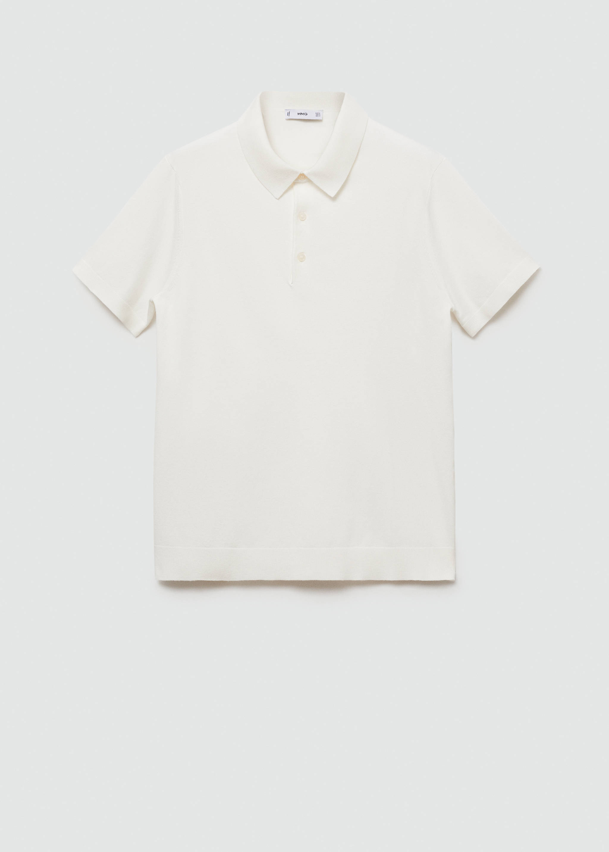 Fine-knit polo shirt - Article without model