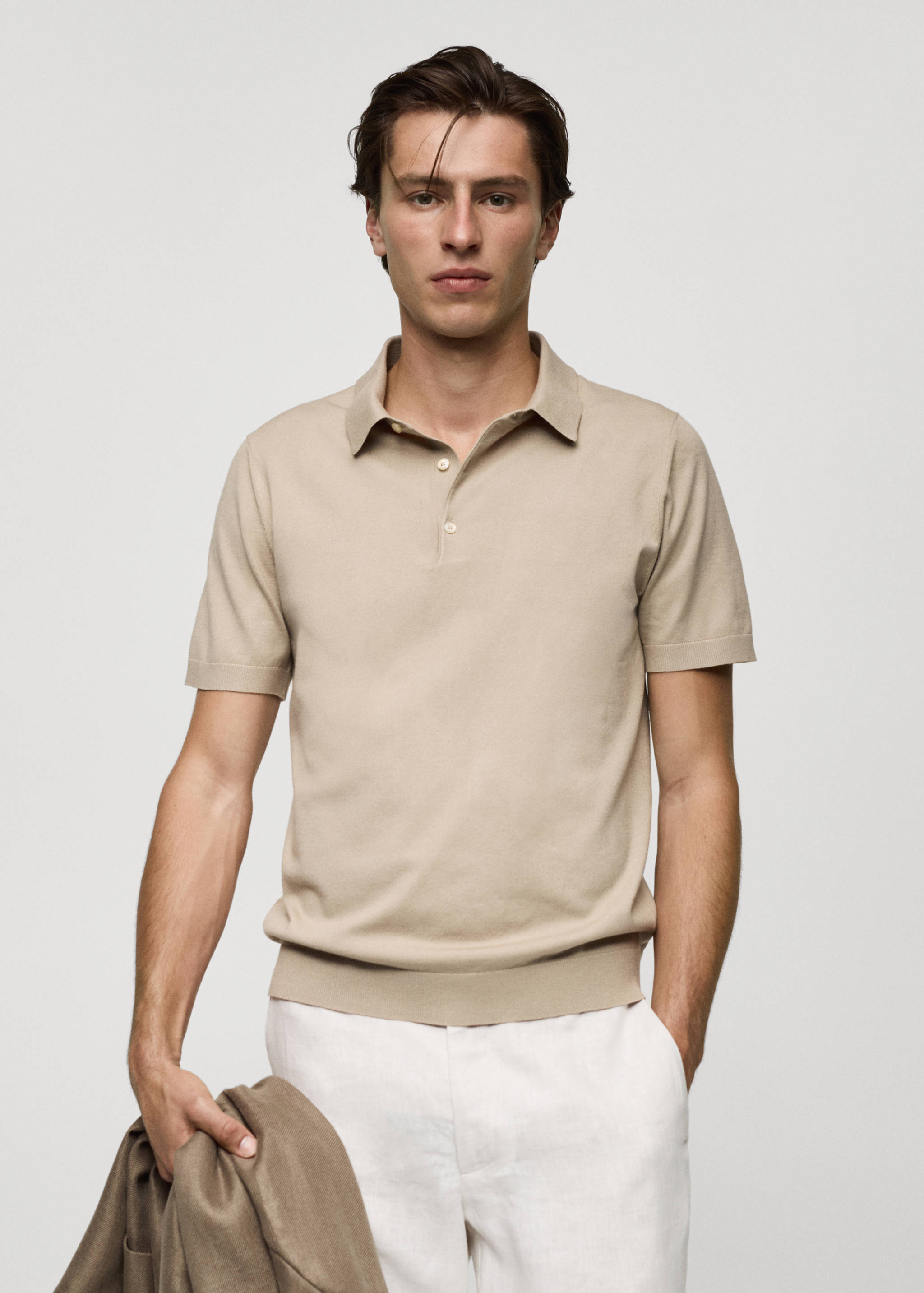 Polo maille fine - Plan moyen