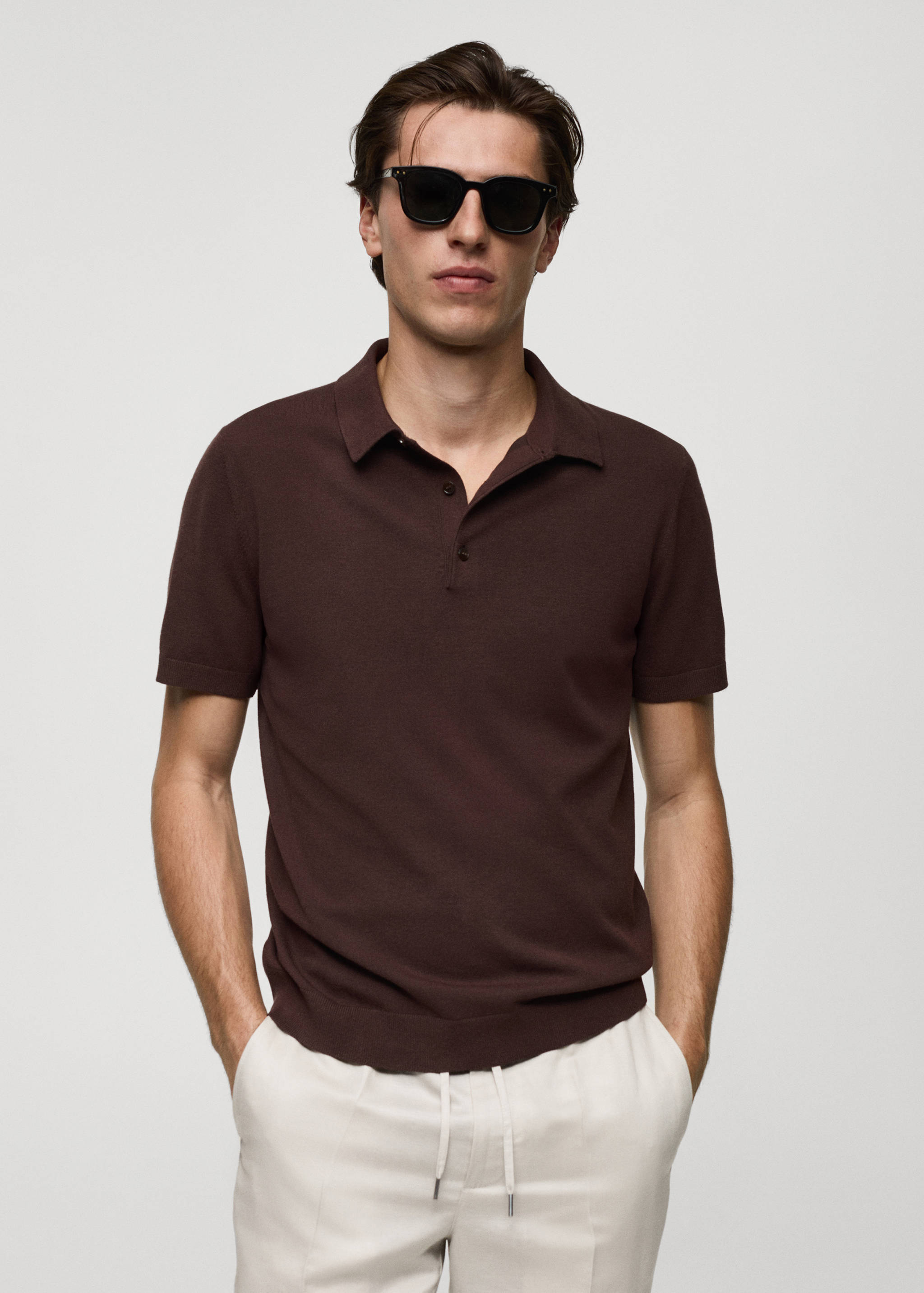Polo maille fine - Plan moyen