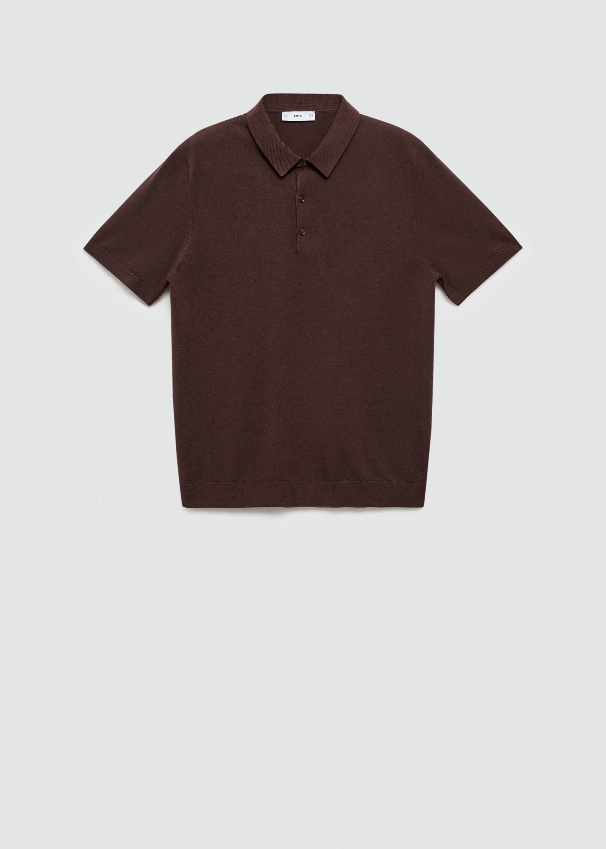 Fine-knit polo shirt - Article without model