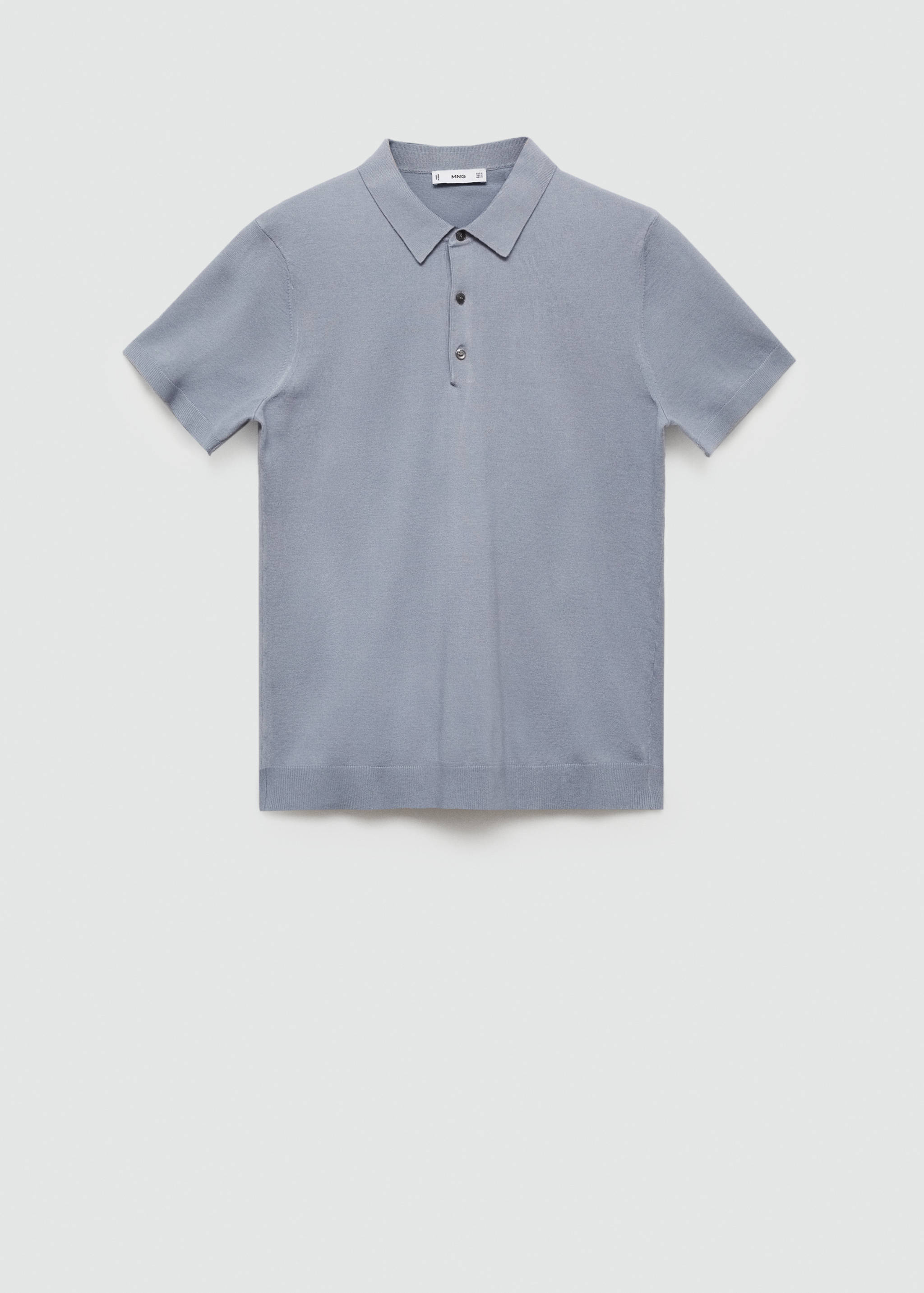 Fine-knit polo shirt - Article without model