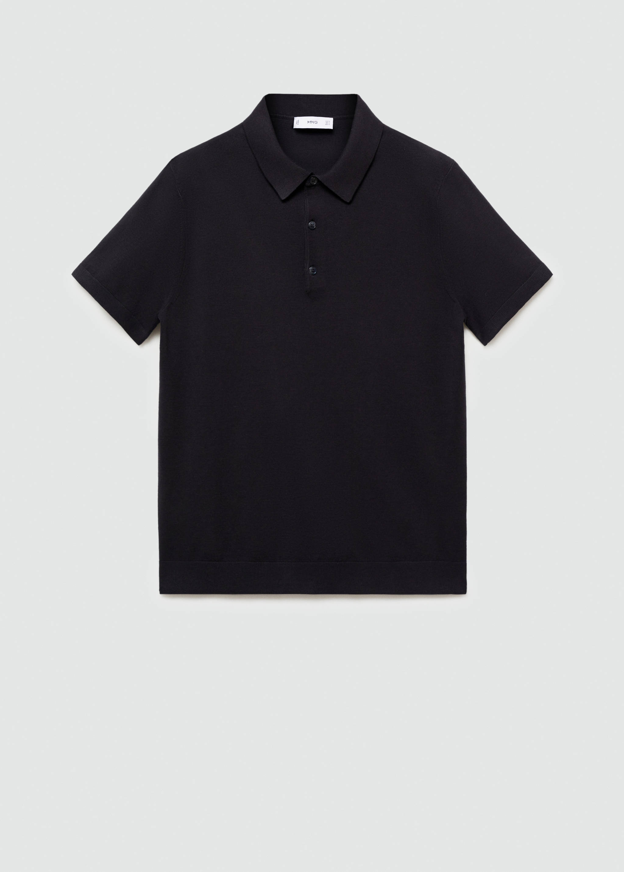 Fine-knit polo shirt - Article without model
