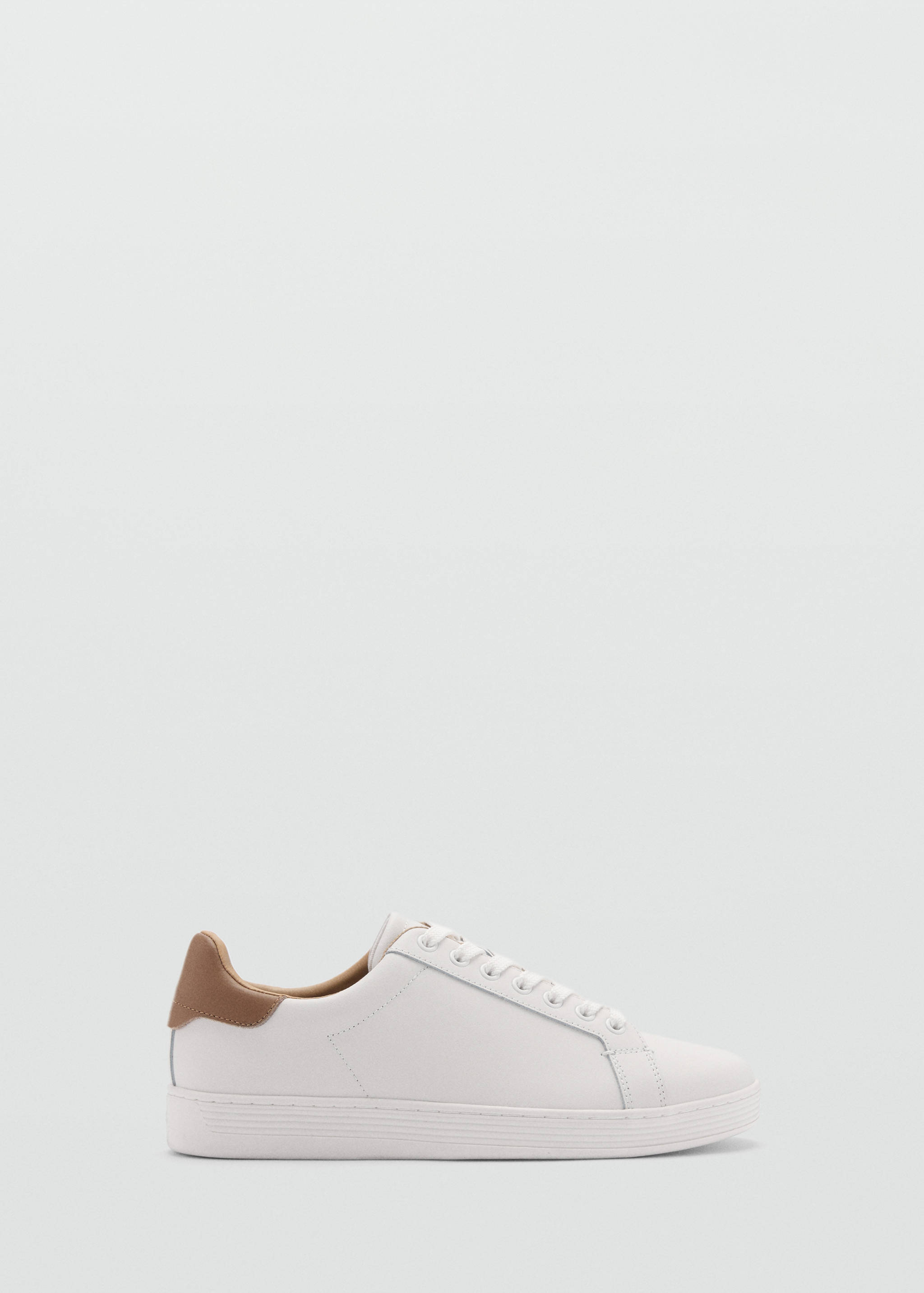 Contrasting panel leather sneakers - Article without model