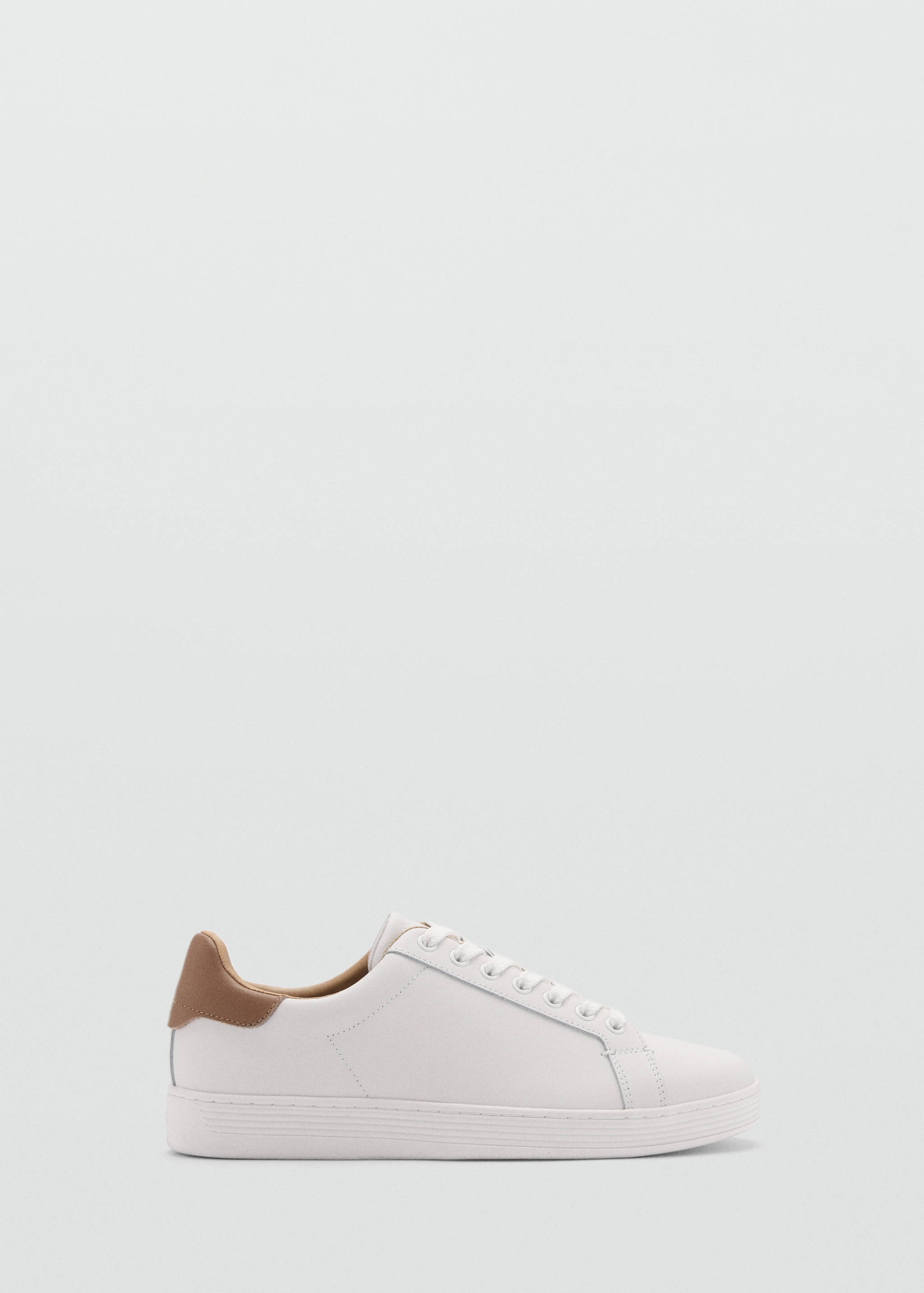 Contrasting panel leather sneakers - Article without model