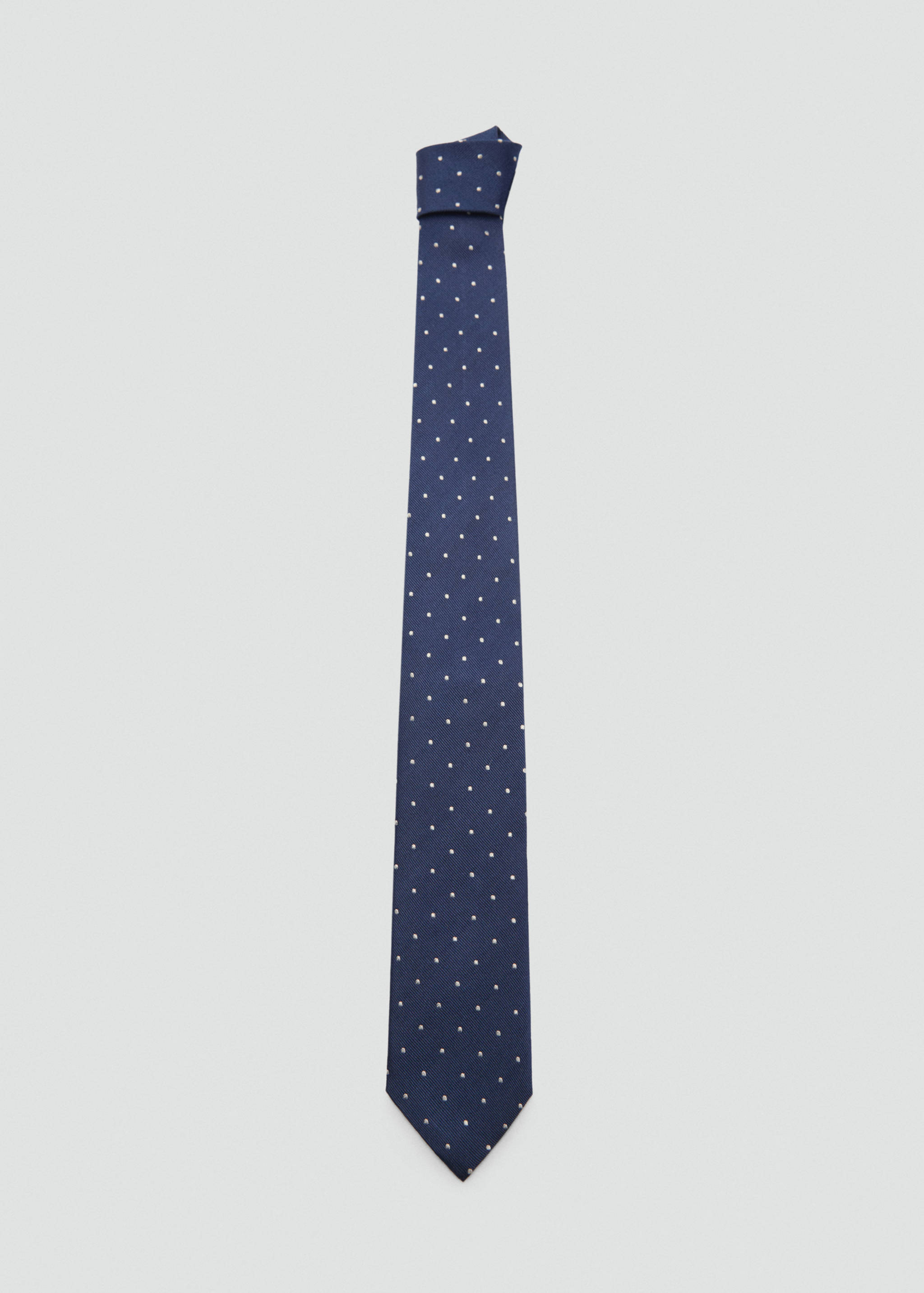 100% mulberry silk polka-dot tie - Article without model