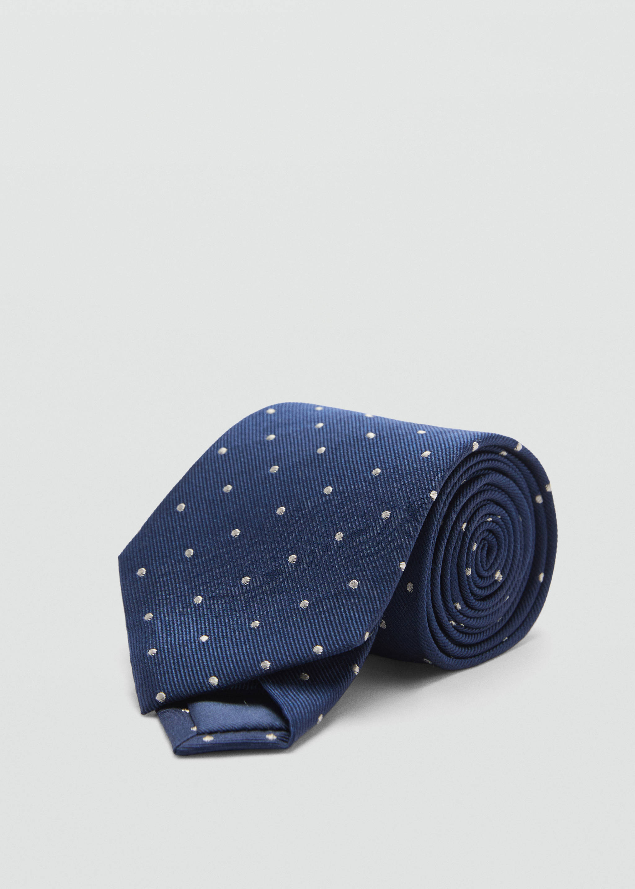 100% mulberry silk polka-dot tie - Medium plane
