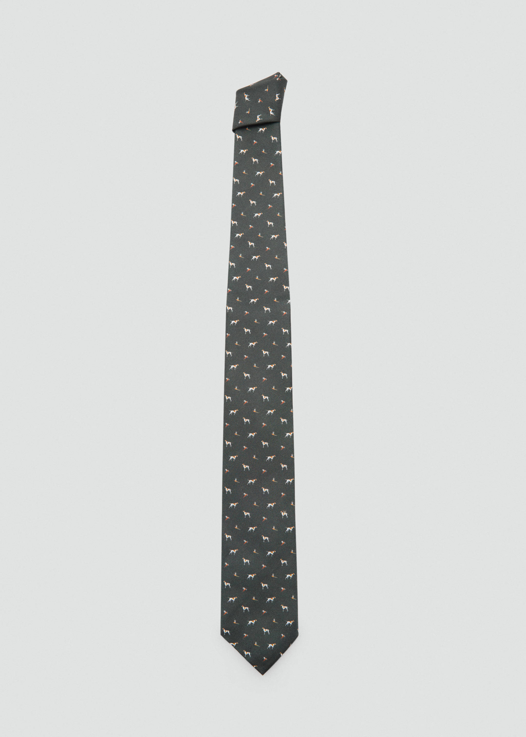 Krawat 100% jedwab morwowy nadruk - Artykuł bez modela/modelki