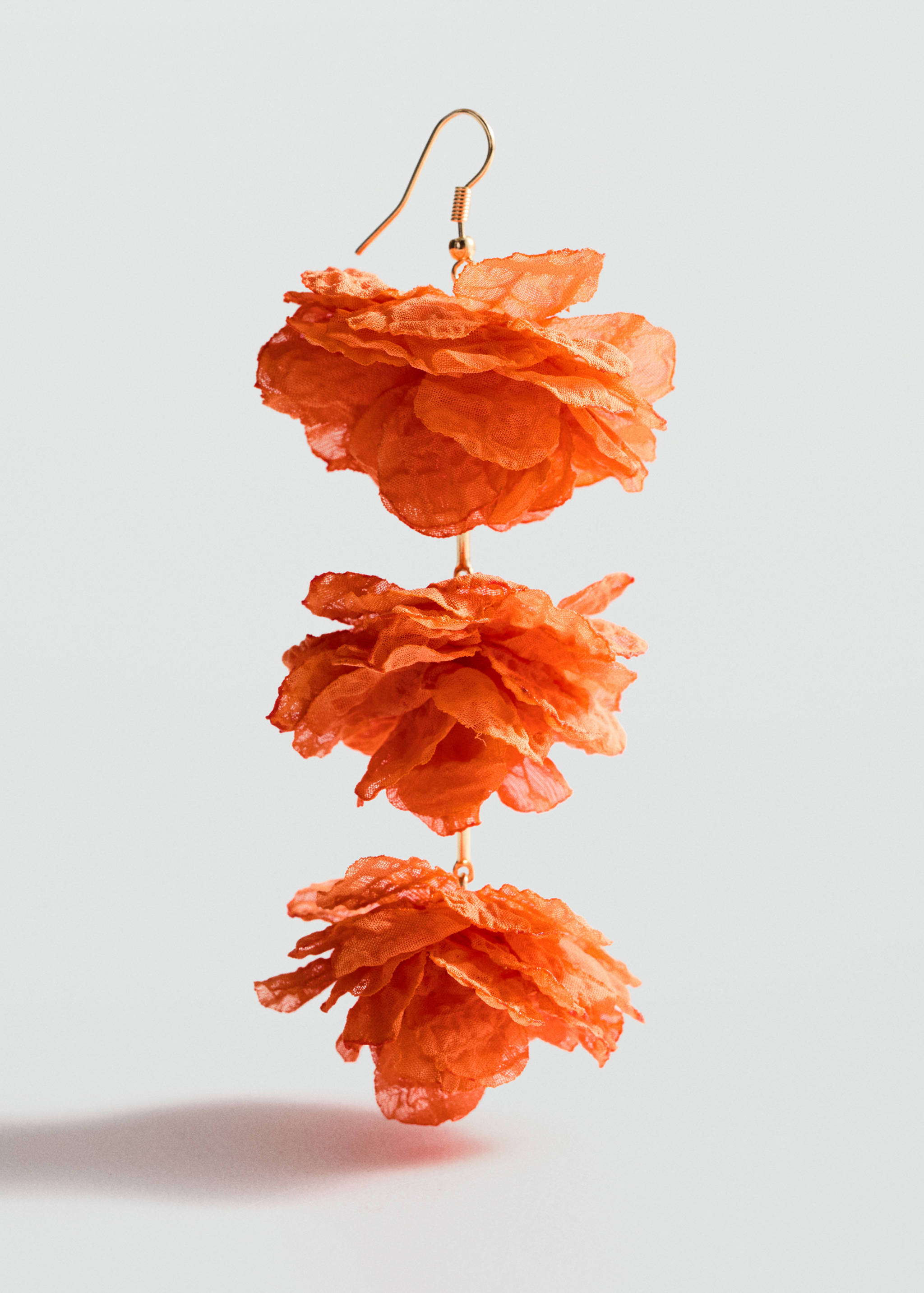 Flower pendant earrings - Medium plane