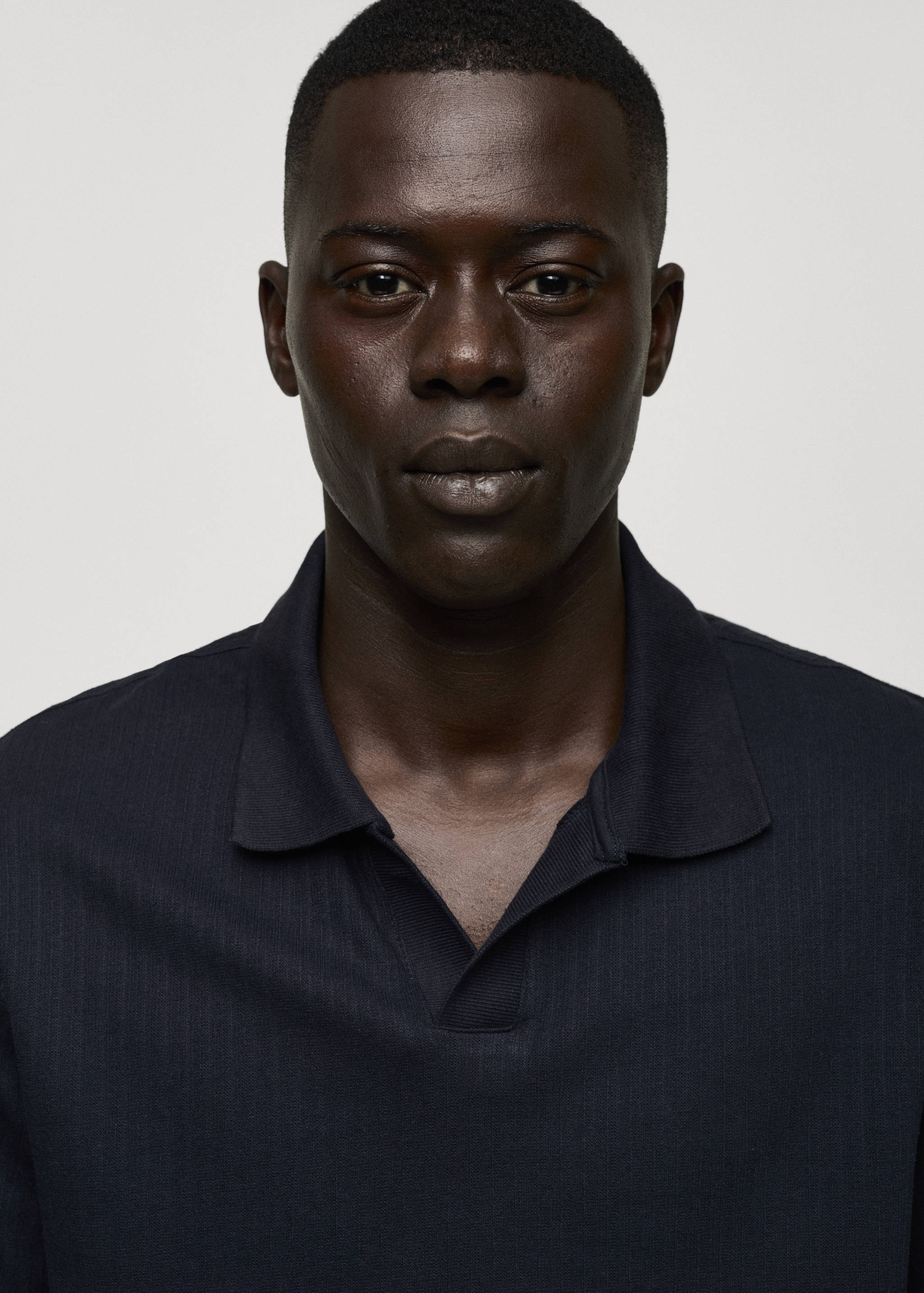 Polo regular-fit coton maille côtelée - Détail de l'article 1