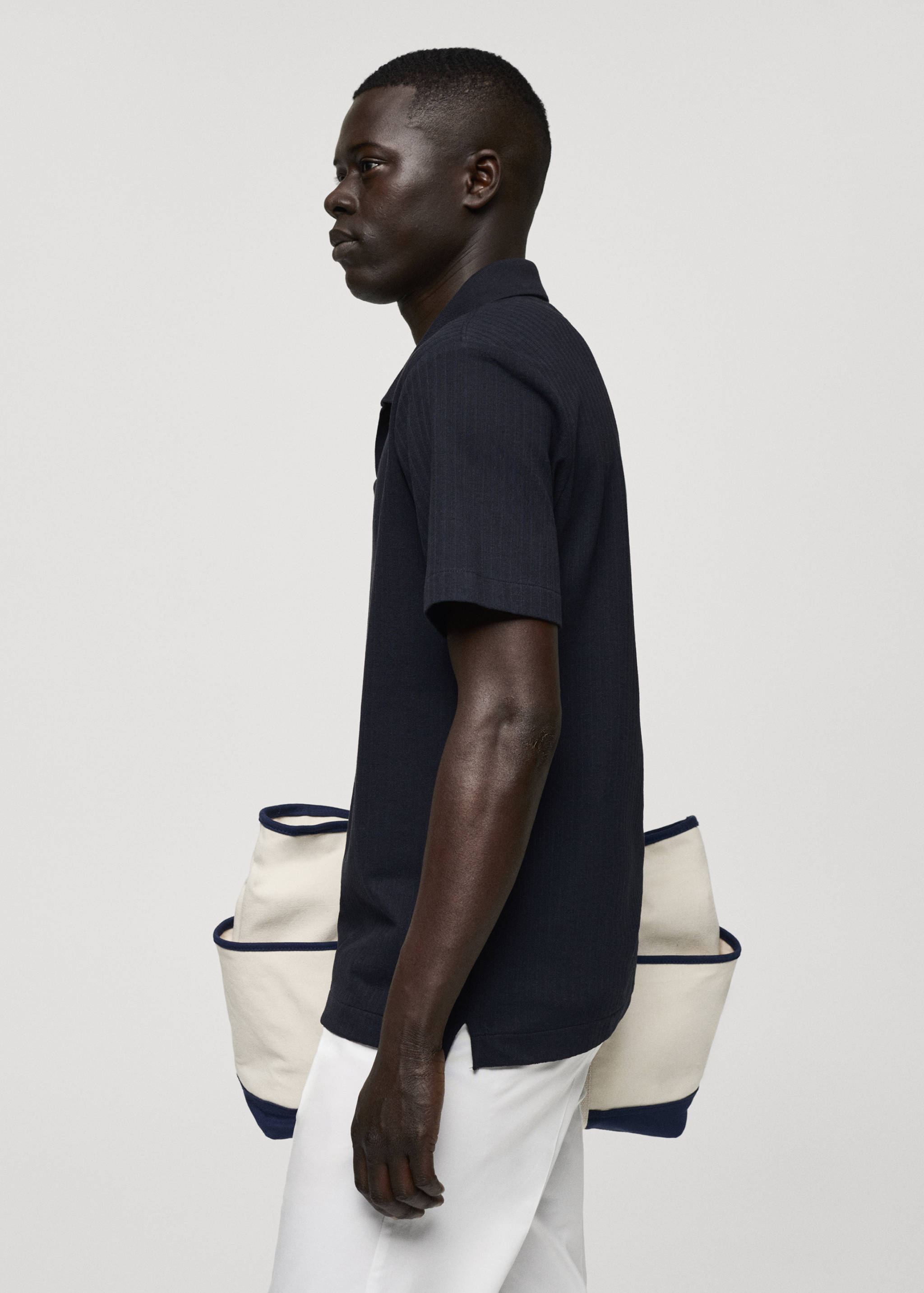 Polo regular-fit coton maille côtelée - Détail de l'article 2