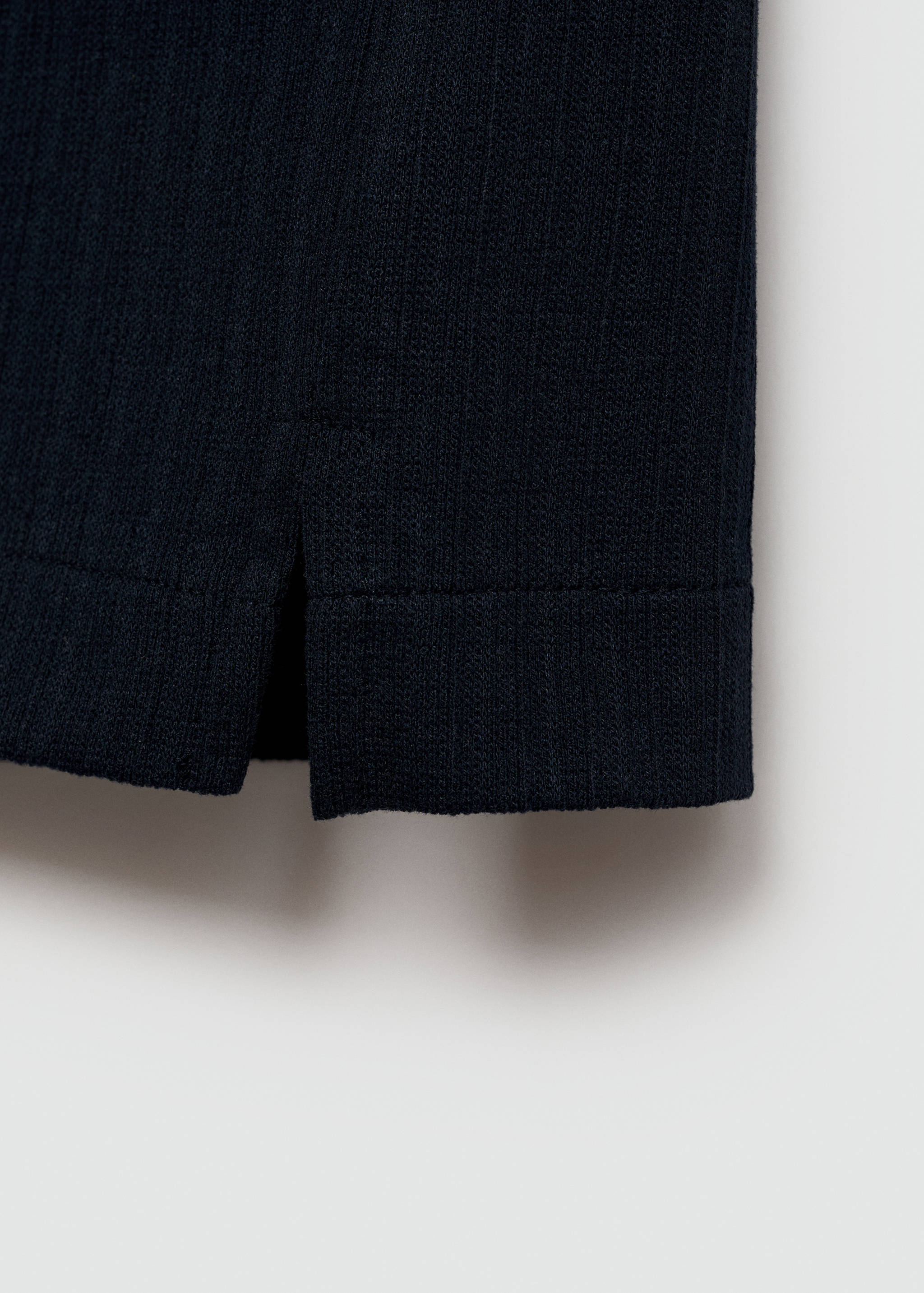 Polo regular-fit coton maille côtelée - Détail de l'article 0