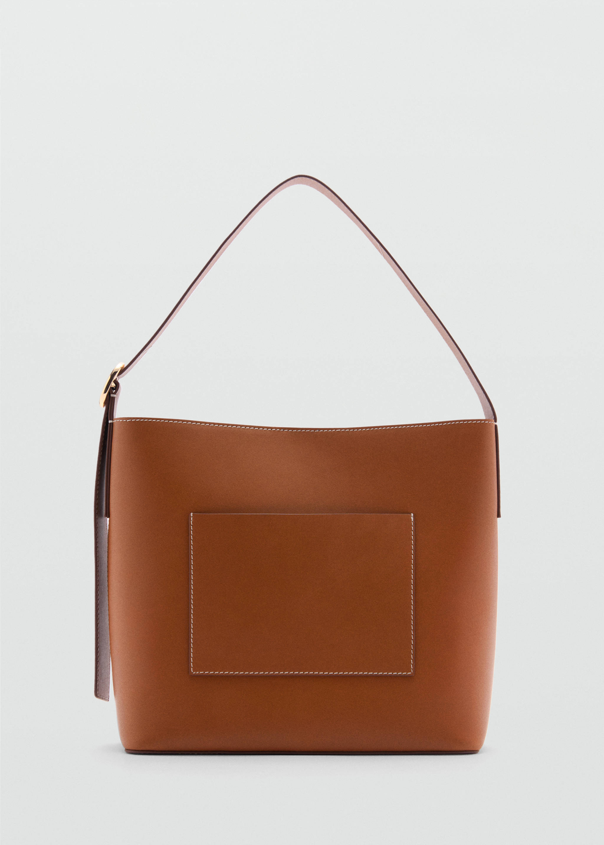 Leather shopper bag - Article without model