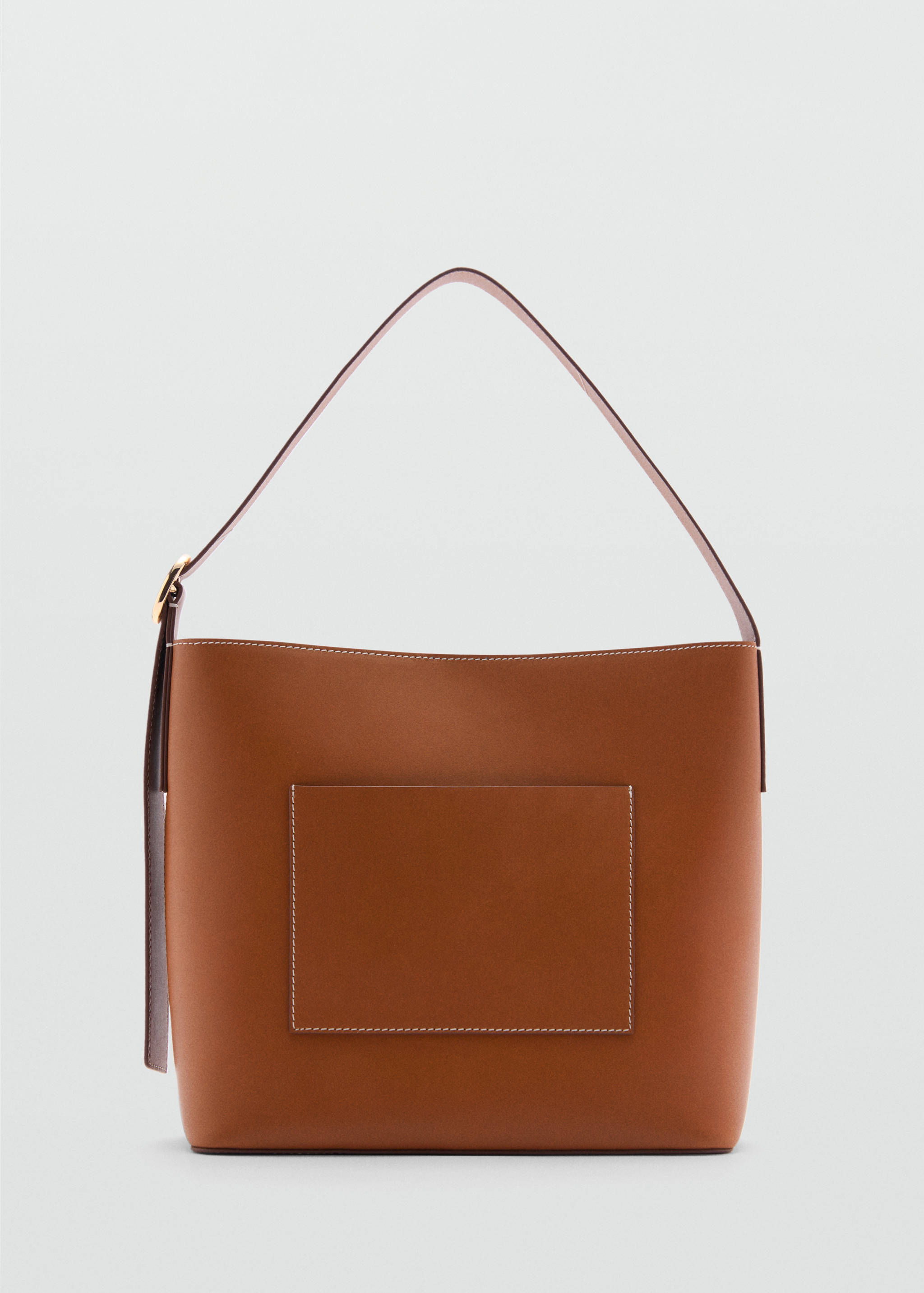 Leather shopper bag - Article without model
