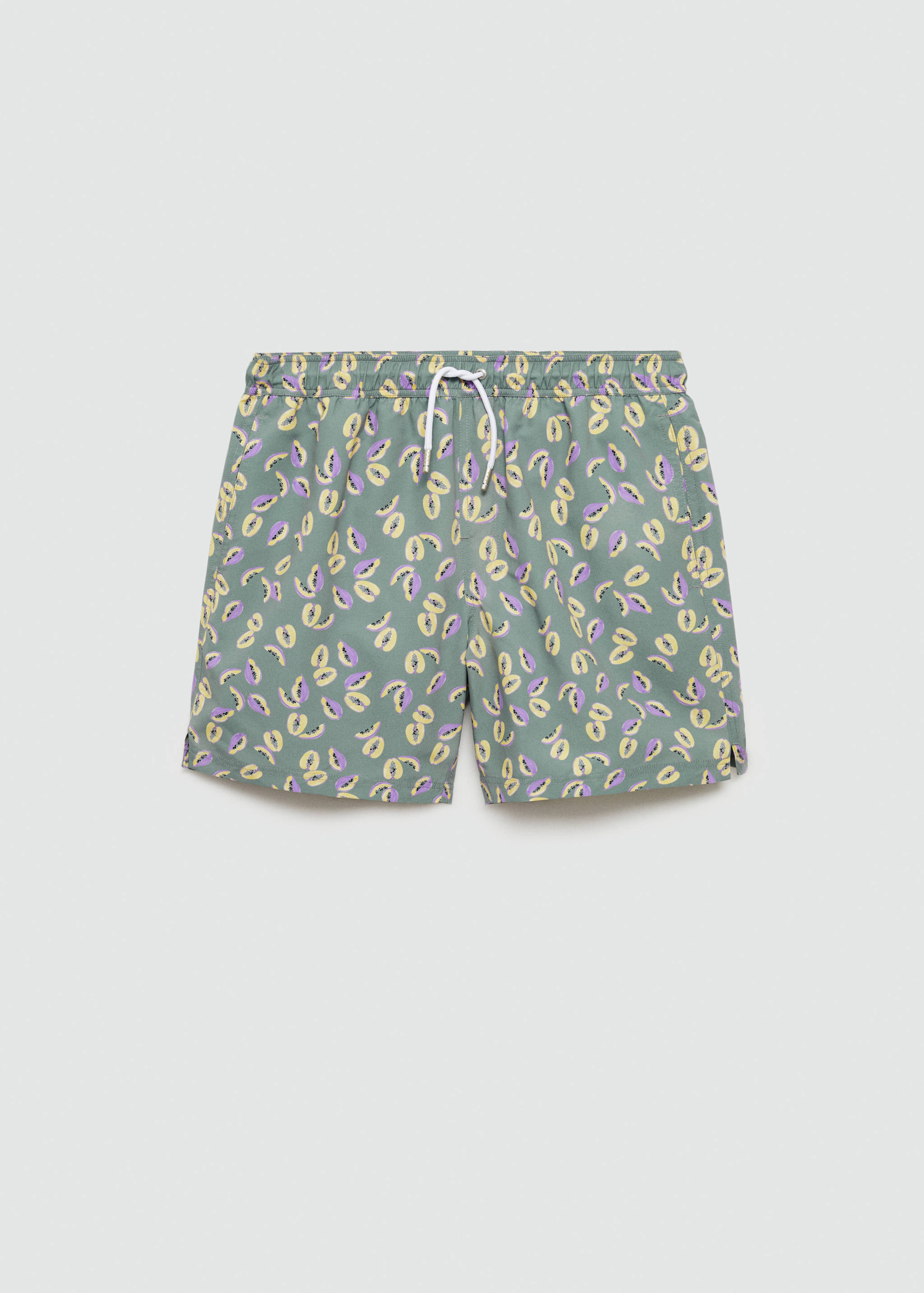 Papaya-print swimsuit - Article without model