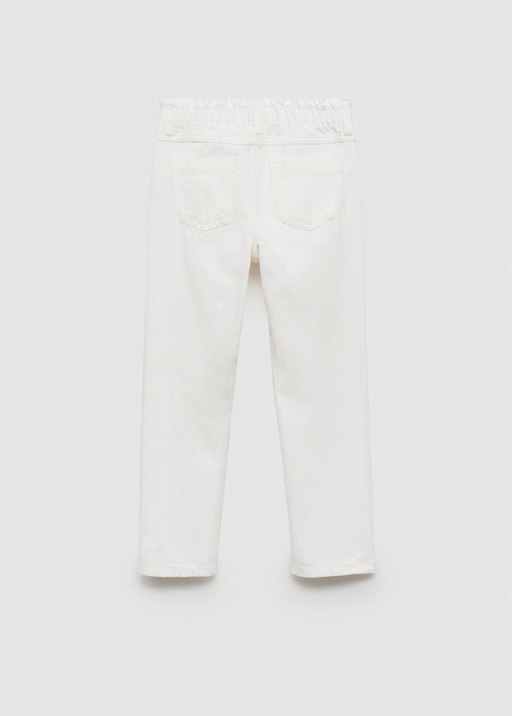 Paperbag jeans — White