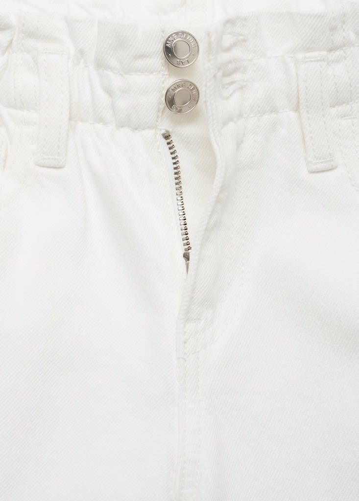 Paperbag jeans — White