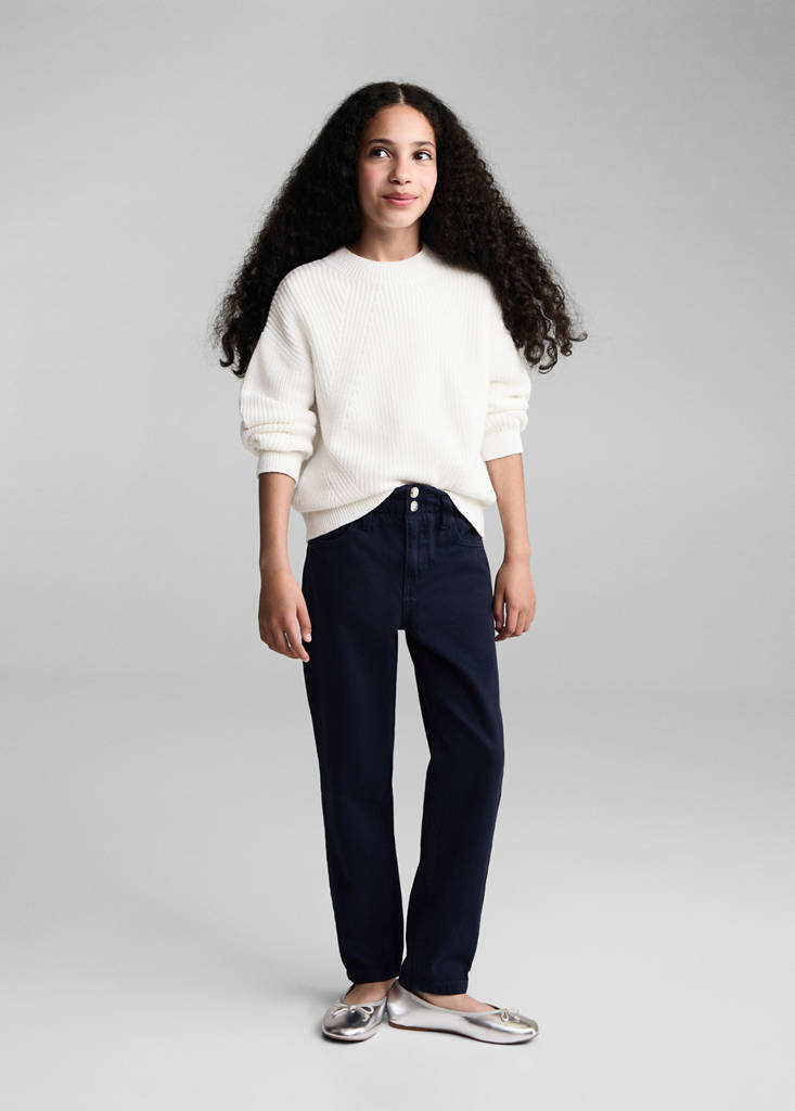 Paperbag jeans — Dark Navy