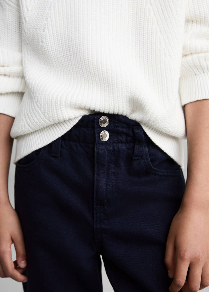 Paperbag jeans — Dark Navy