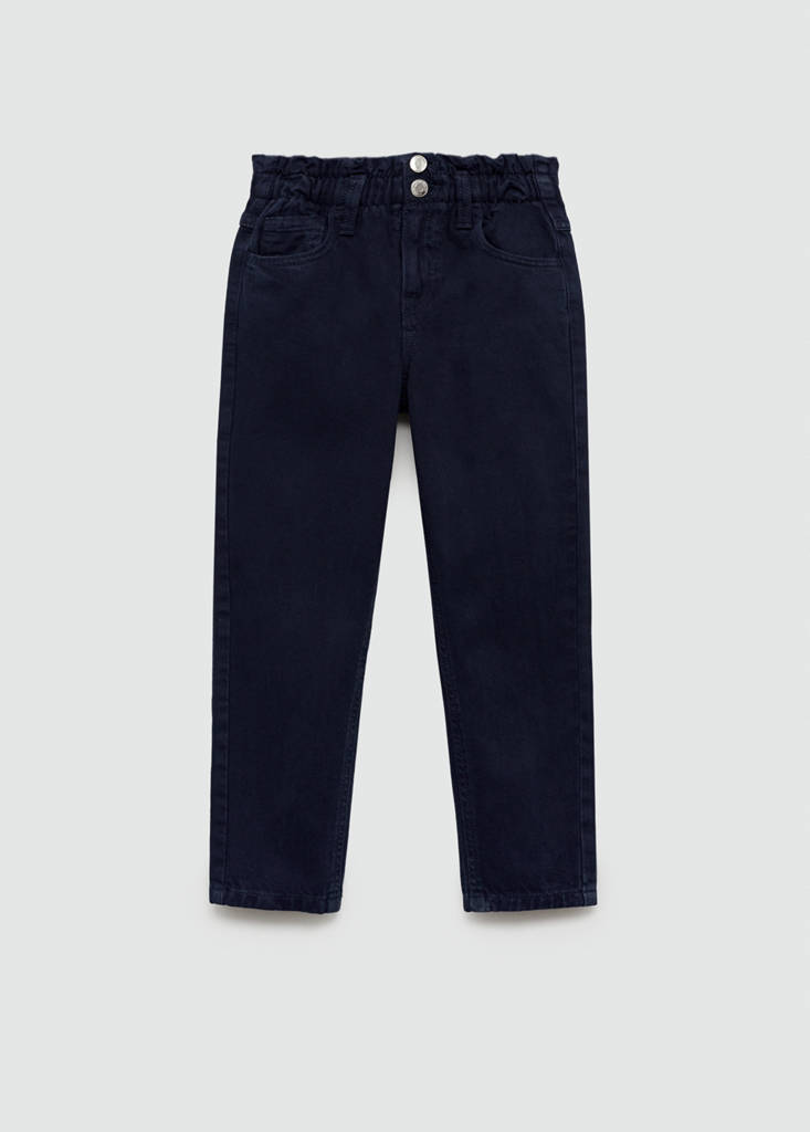 Paperbag jeans — Dark Navy