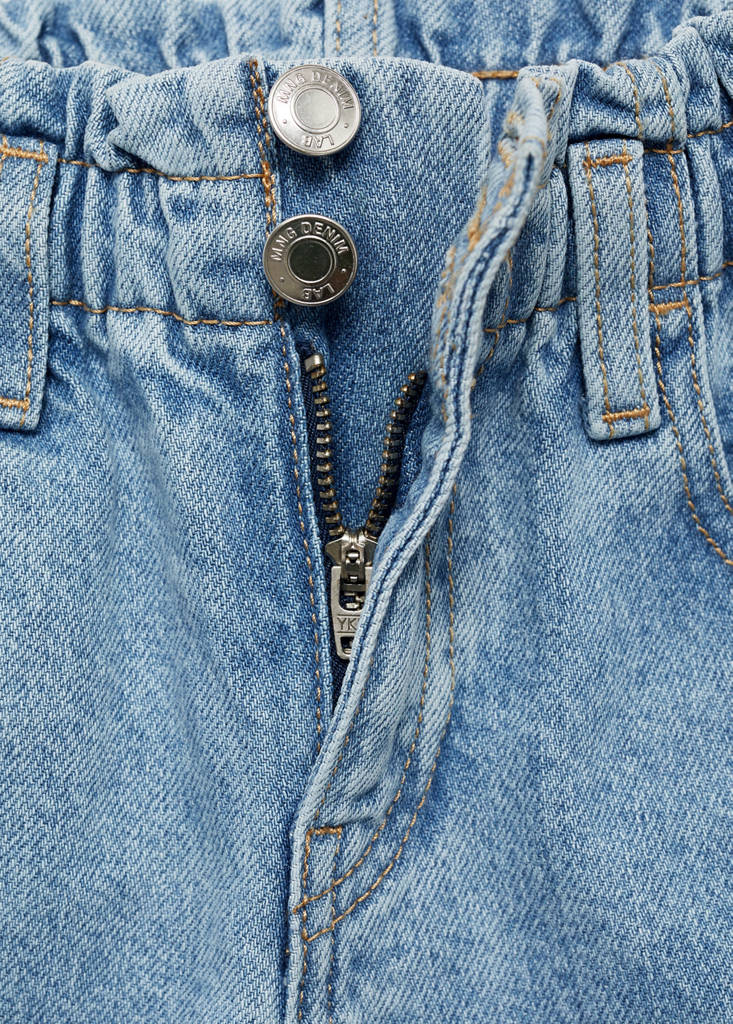 Paperbag jeans — Medium Blue