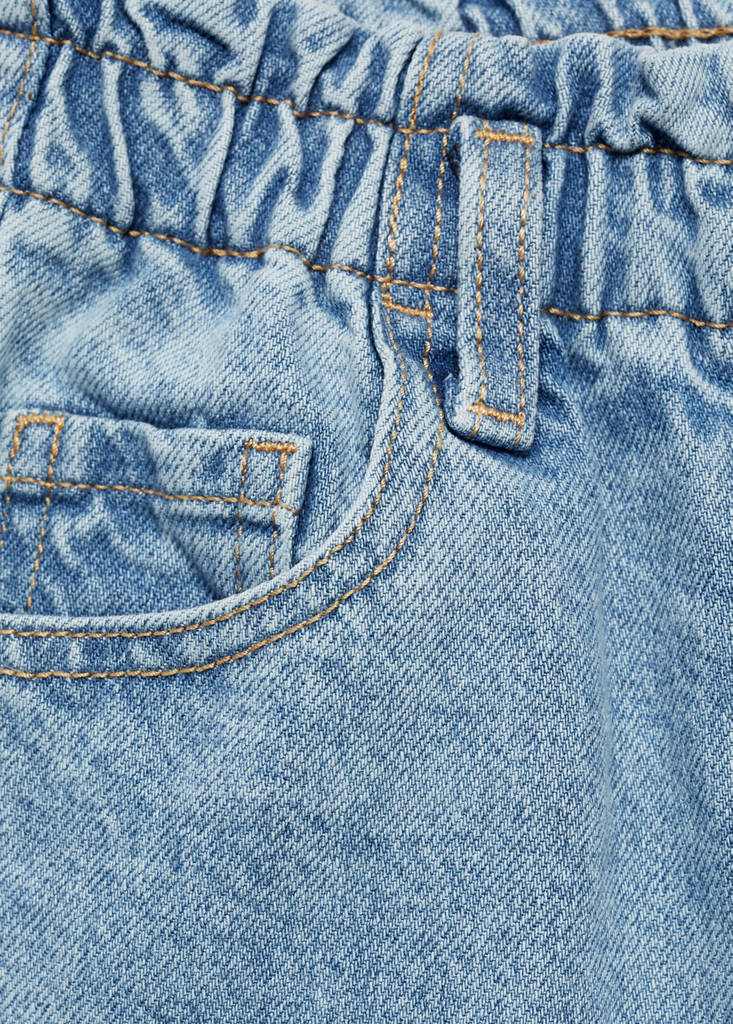 Paperbag jeans — Medium Blue