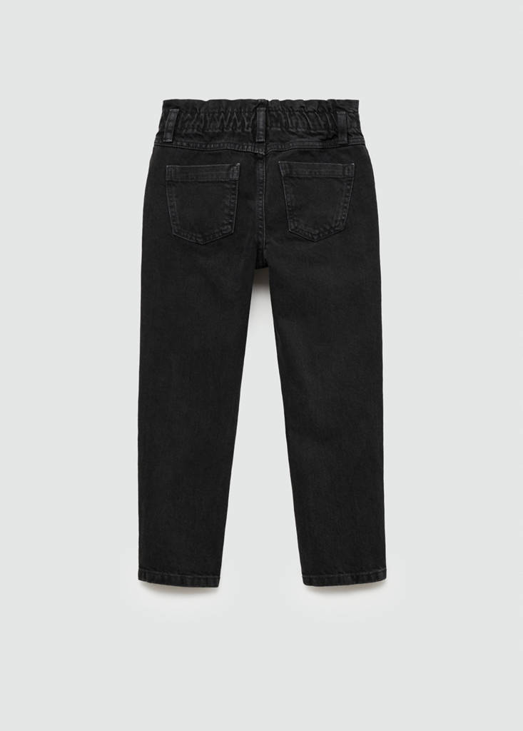 Paperbag jeans — Black denim