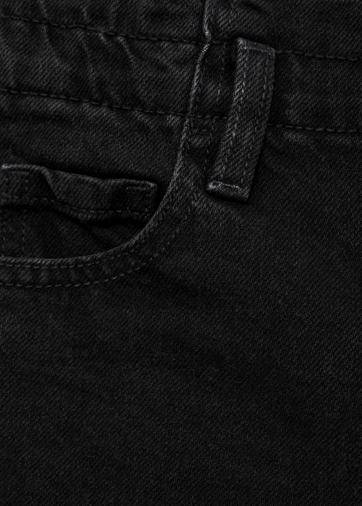 Paperbag jeans — Black denim