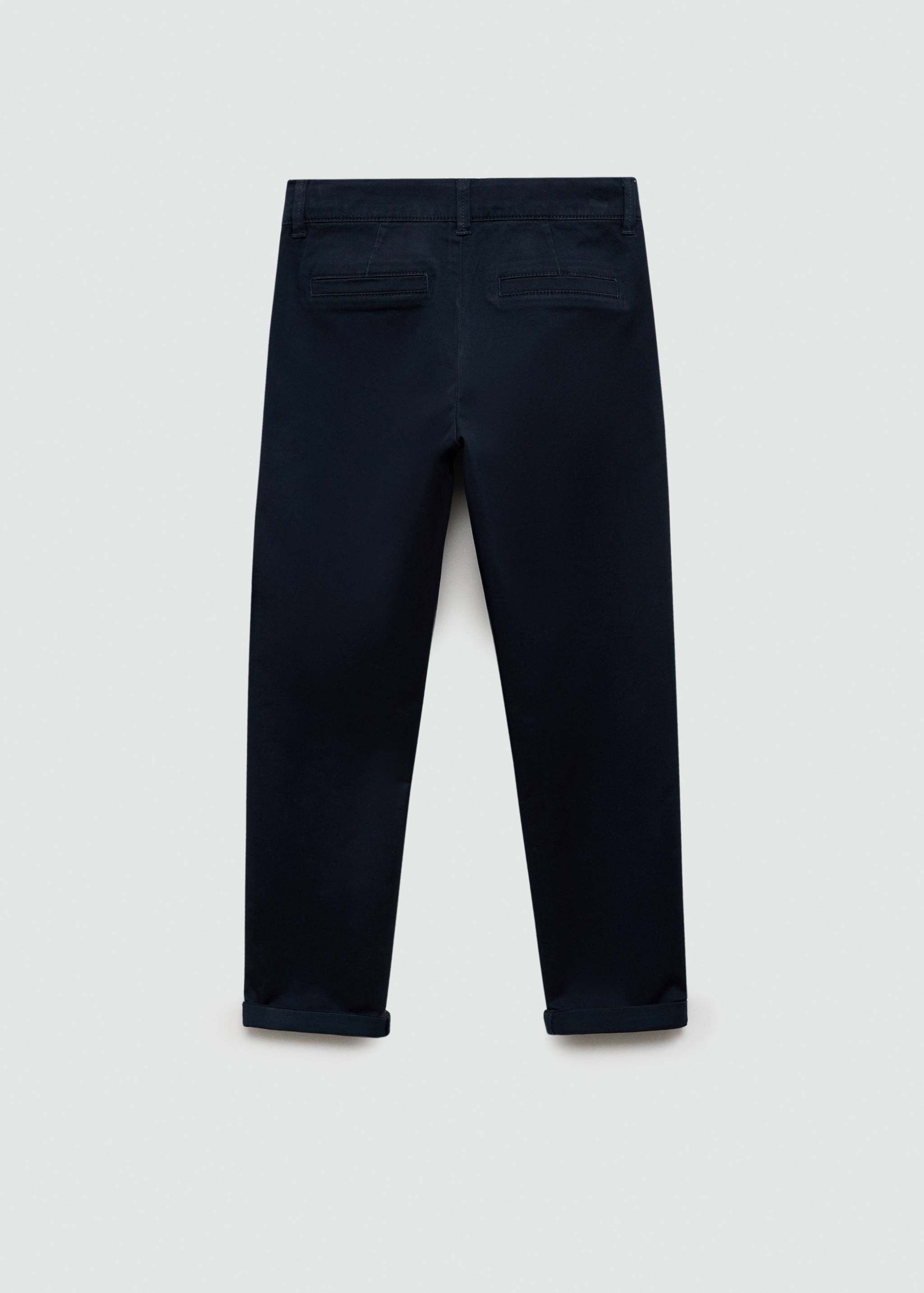 Cotton chinos - Reverse of the article