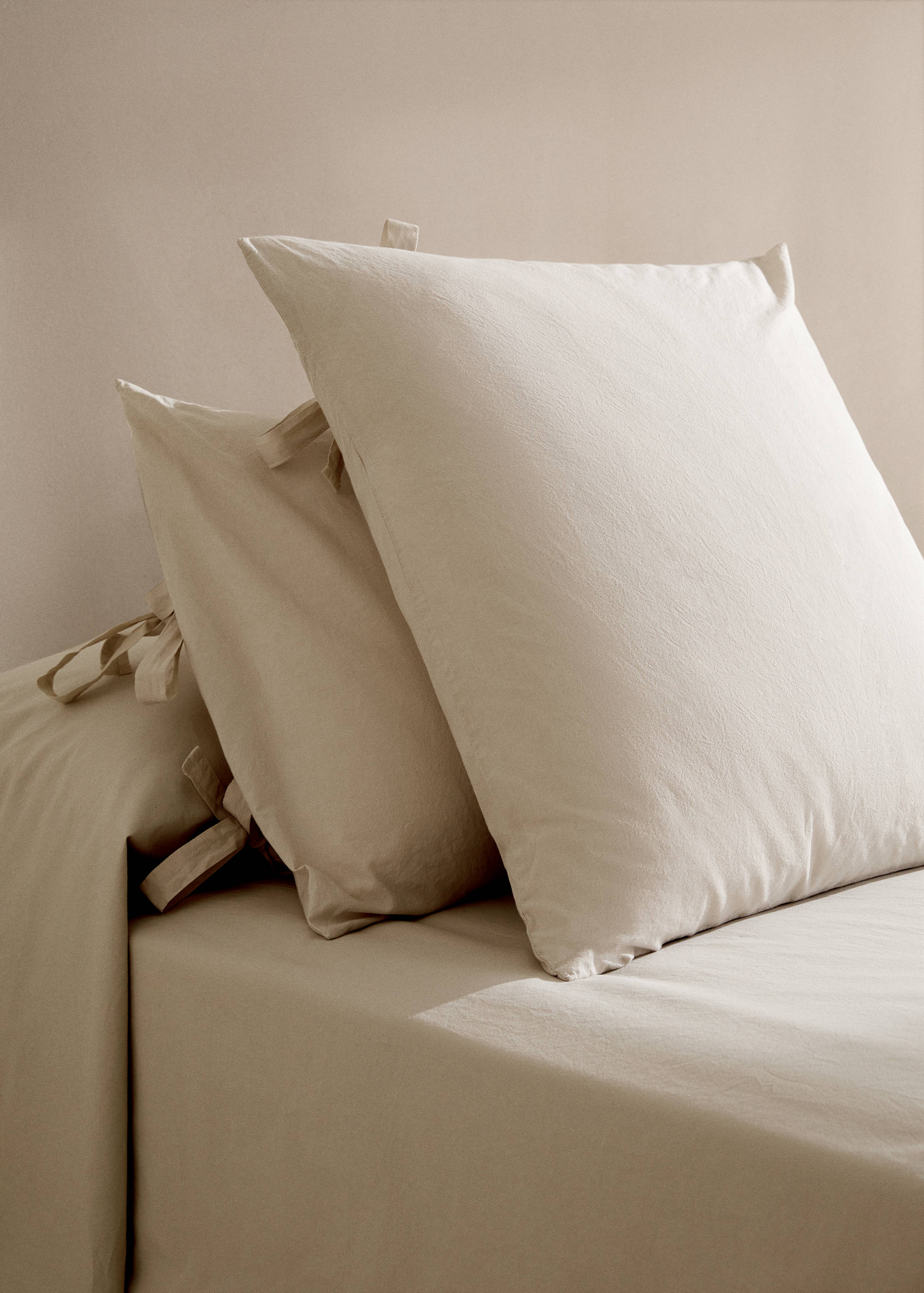 Povlak na polštář praná bavlna 50 x 75 cm - Celkový náhled