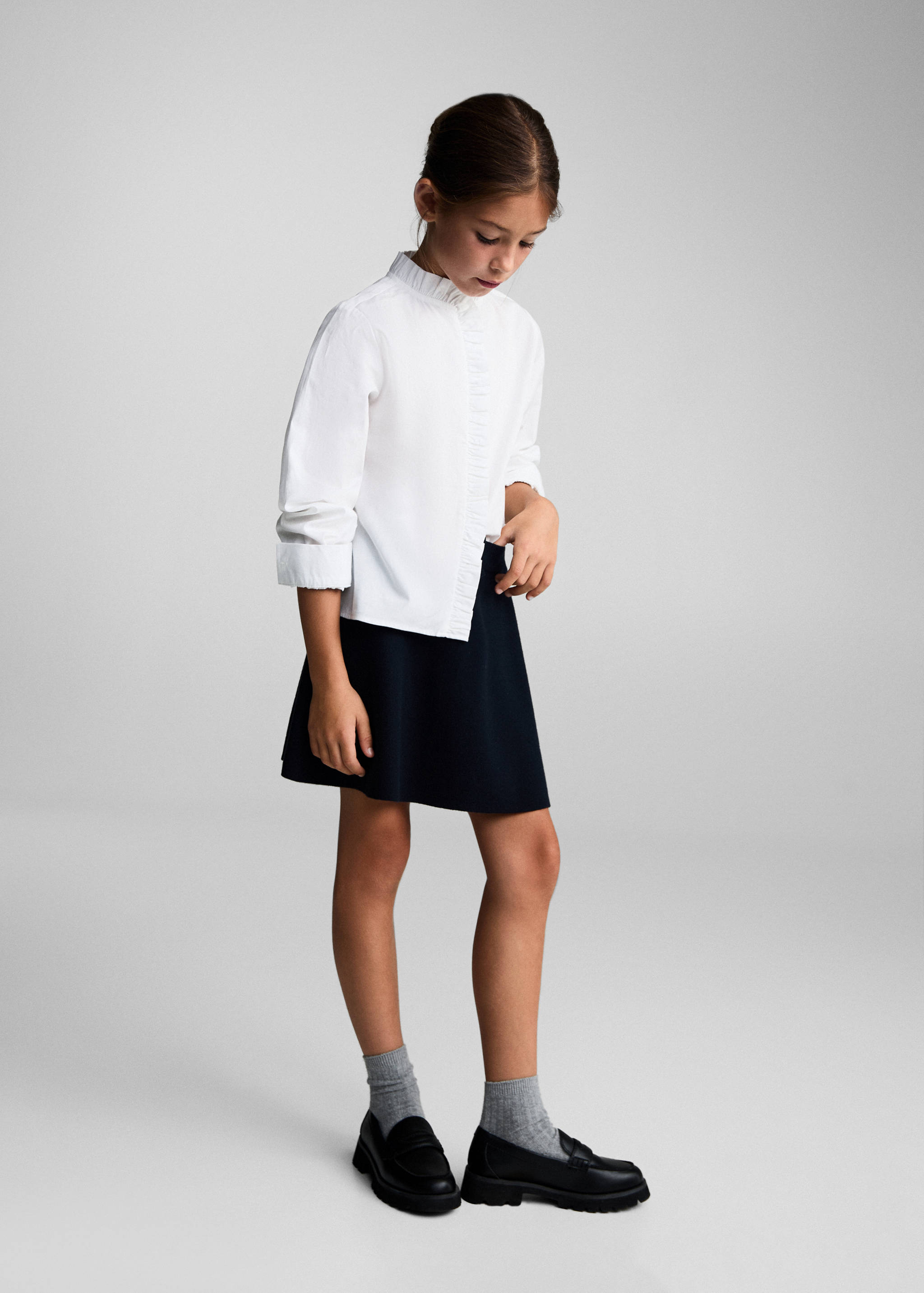 Shirt with ruffle detail - General plane