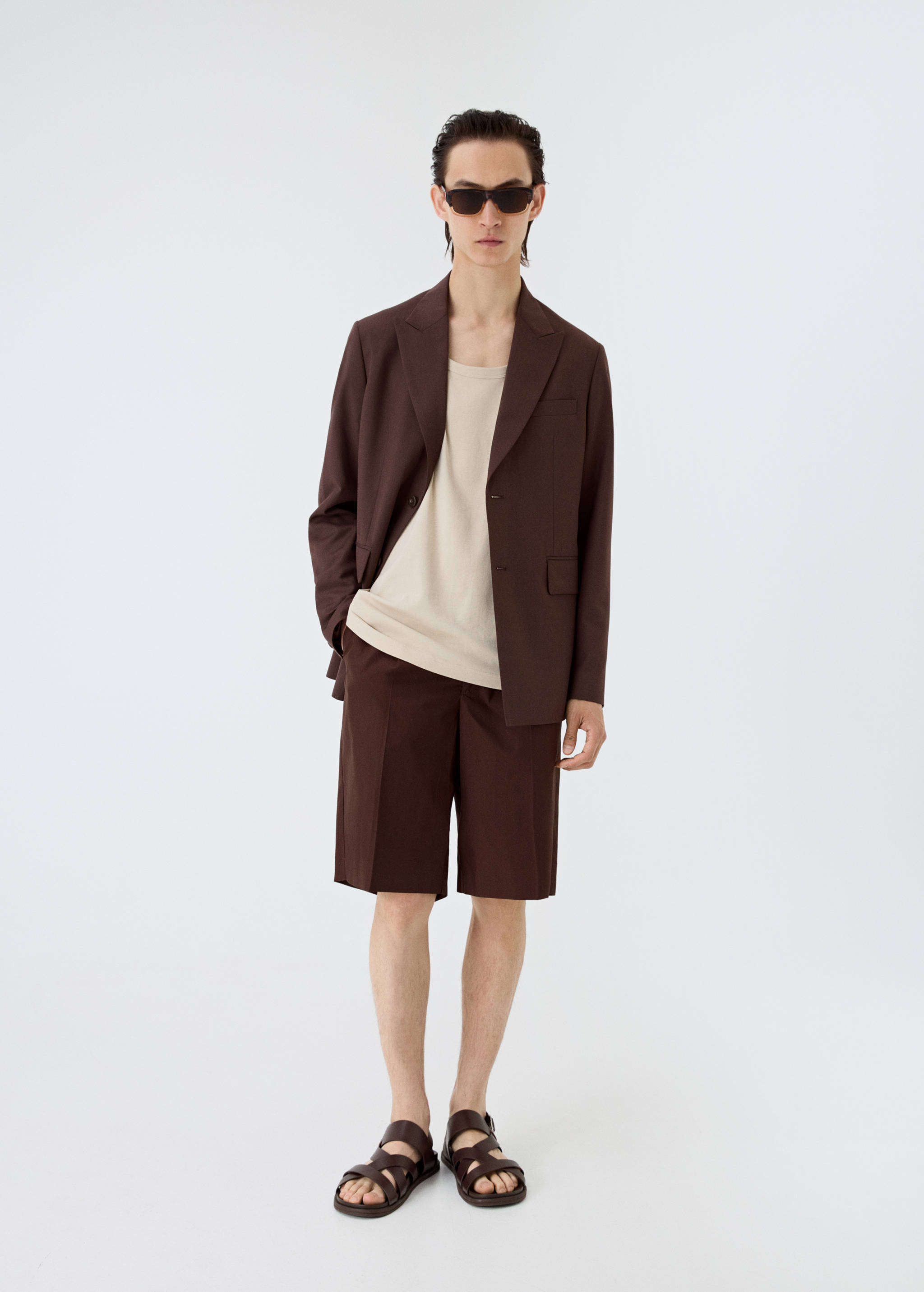 Regular fit suit blazer - Details of the article 3