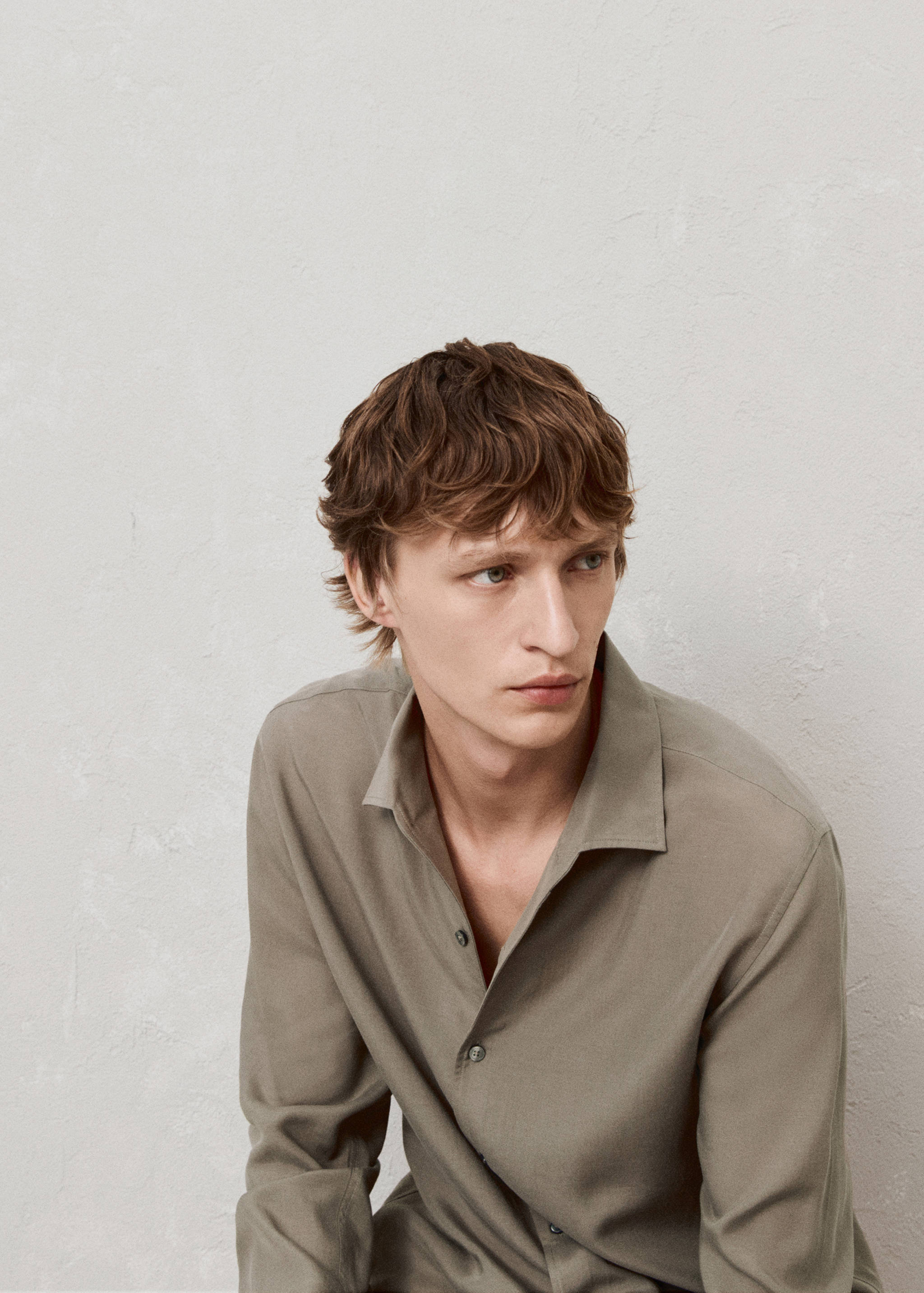 Regular-fit lyocell shirt - Details of the article 3