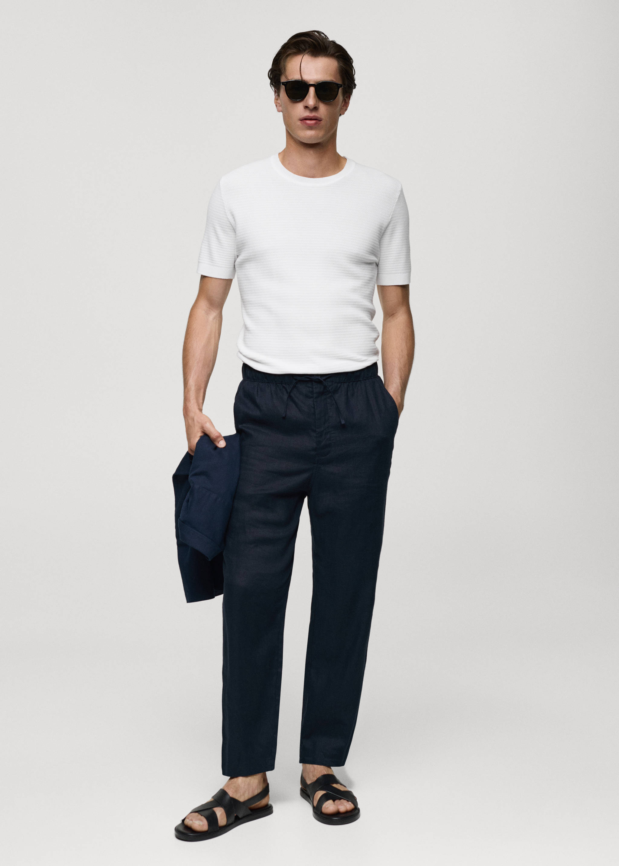 T-shirt maille torsadée Tencel - Plan général