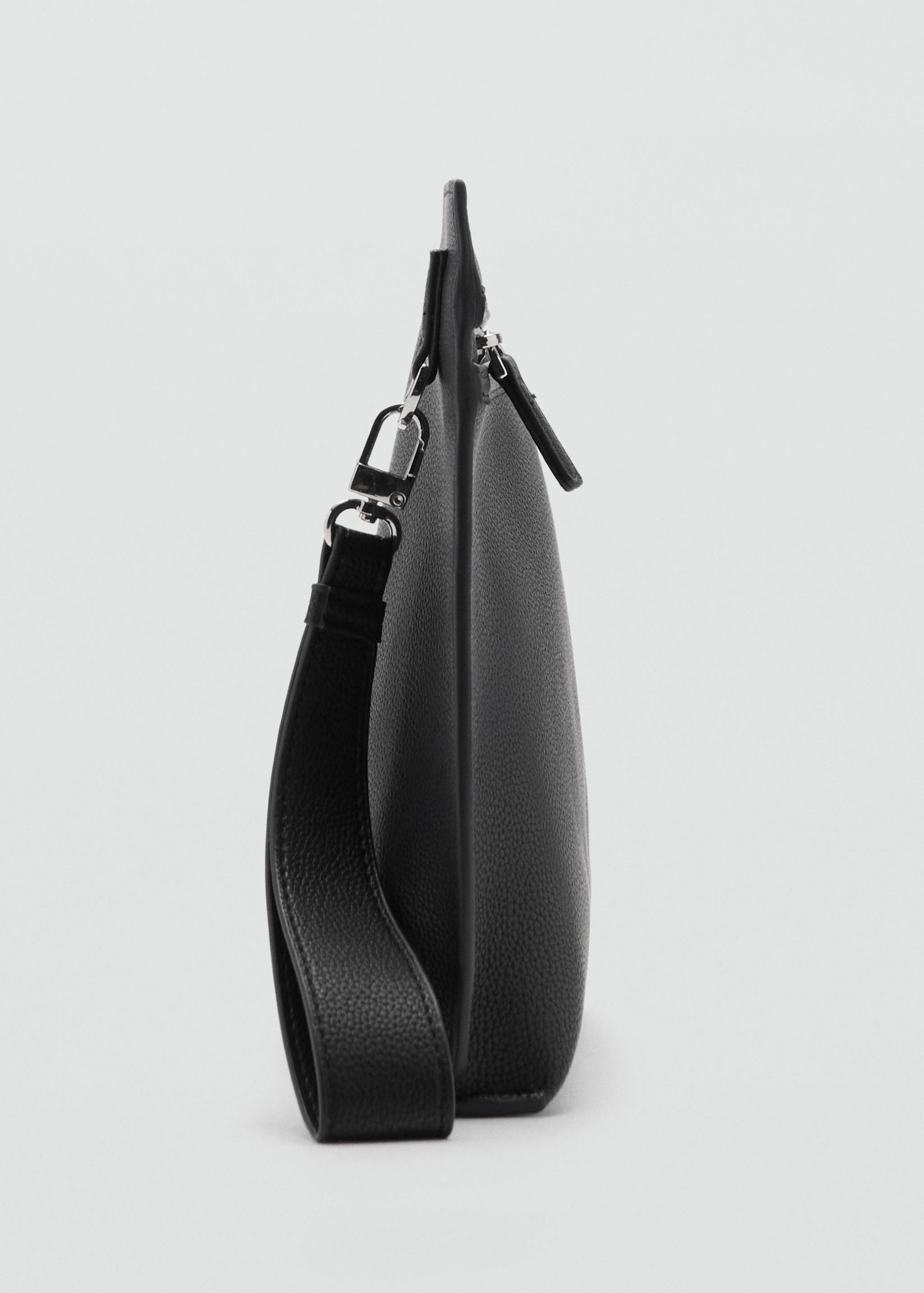 Faux-leather handbag - Medium plane
